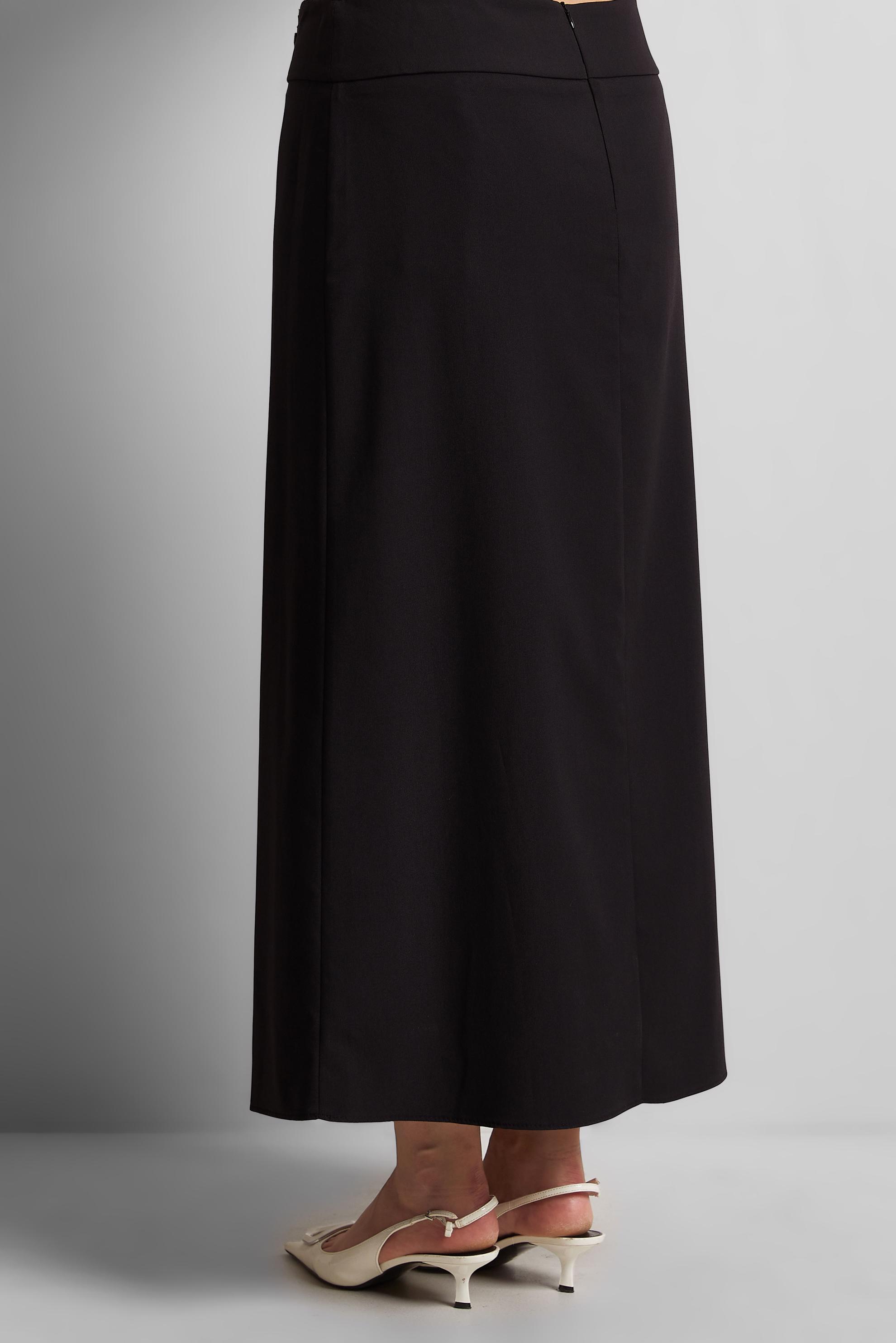 Tesettür giyim SİYAH DÜZ KESİM ETEK 60579 