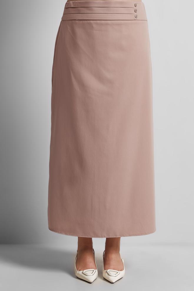 Hijab clothing POWDER STRAIGHT CUT SKIRT 60579 - ALVİNA