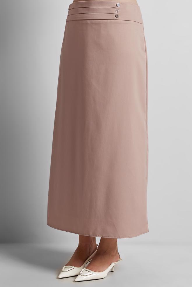 Hijab clothing POWDER STRAIGHT CUT SKIRT 60579 - ALVİNA