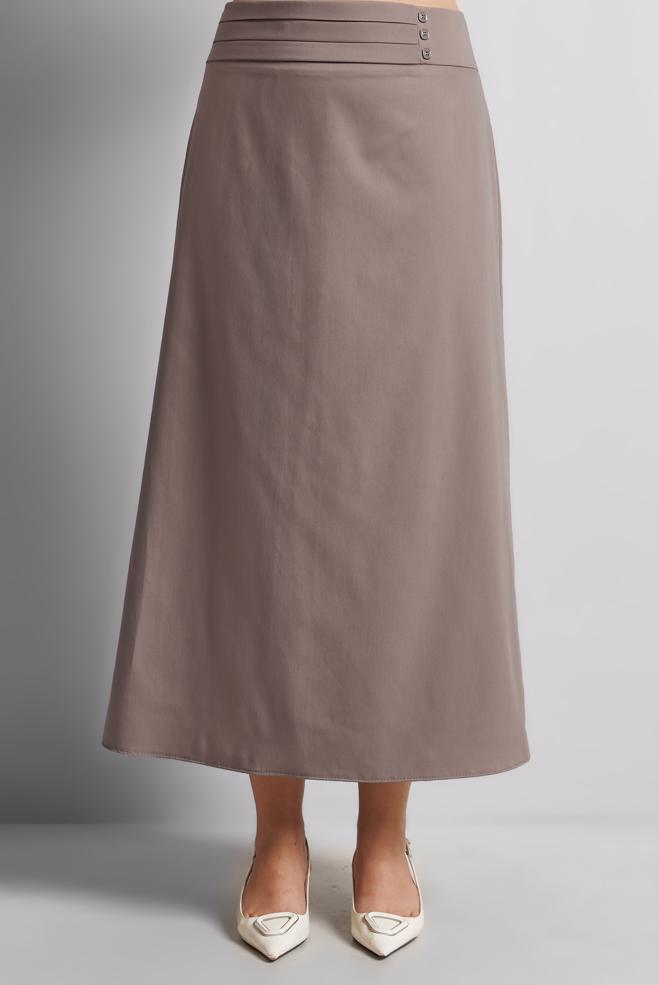 Hijab clothing MINK STRAIGHT CUT SKIRT 60579 - ALVİNA