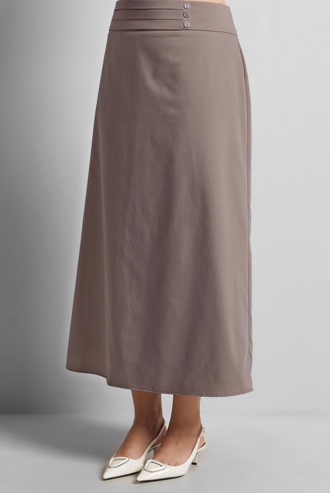 Hijab clothing MINK STRAIGHT CUT SKIRT 60579 - ALVİNA