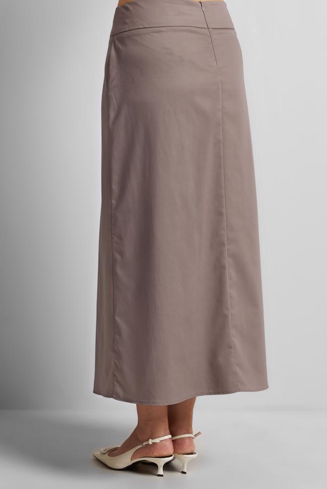 Hijab clothing MINK STRAIGHT CUT SKIRT 60579 - ALVİNA