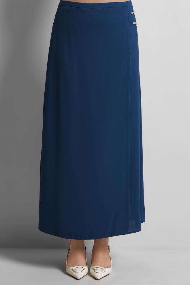 Hijab clothing NAVY BLUE STRAIGHT CUT SKIRT 60585 - ALVİNA
