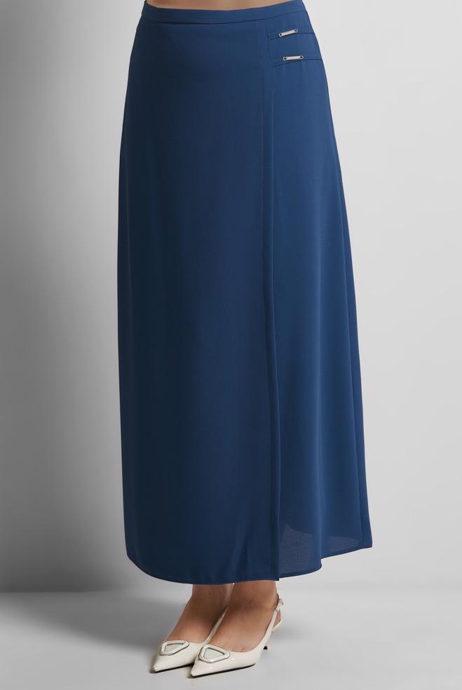 Hijab clothing NAVY BLUE STRAIGHT CUT SKIRT 60585 - ALVİNA