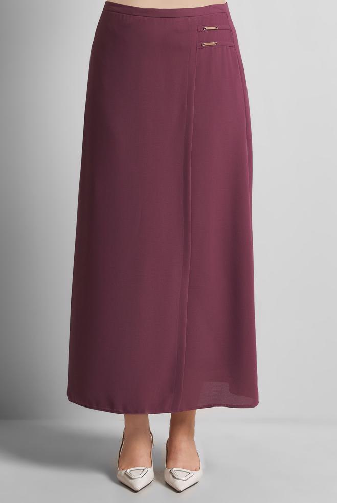 Hijab clothing PINK STRAIGHT CUT SKIRT 60585 - ALVİNA