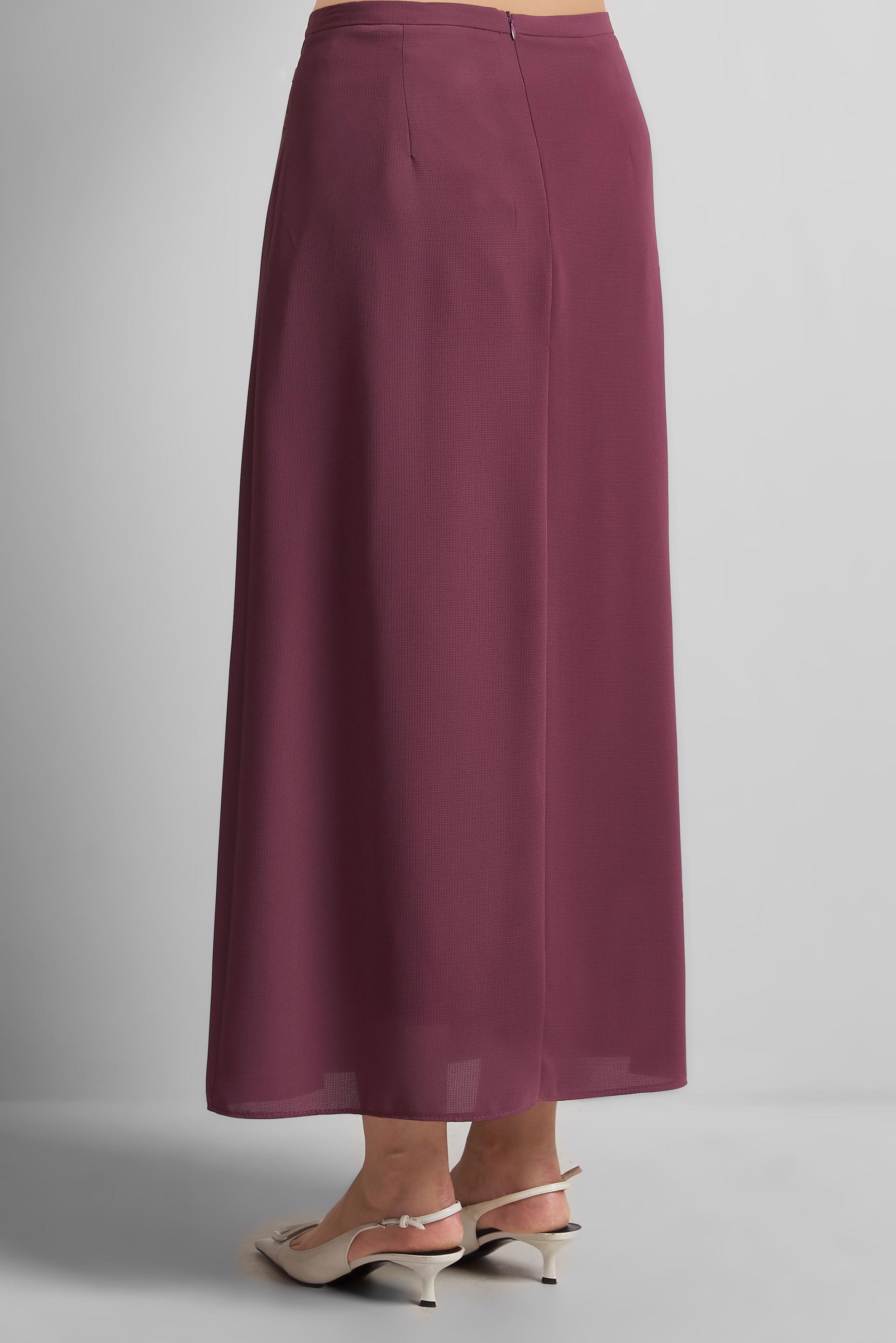 Tesettür giyim PEMBE DÜZ KESİM ETEK 60585