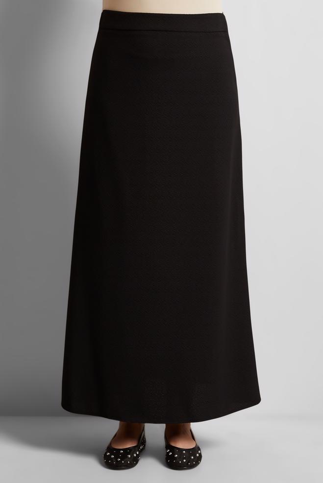 Hijab clothing BLACK STRAIGHT CUT SKIRT 60586 - ALVİNA