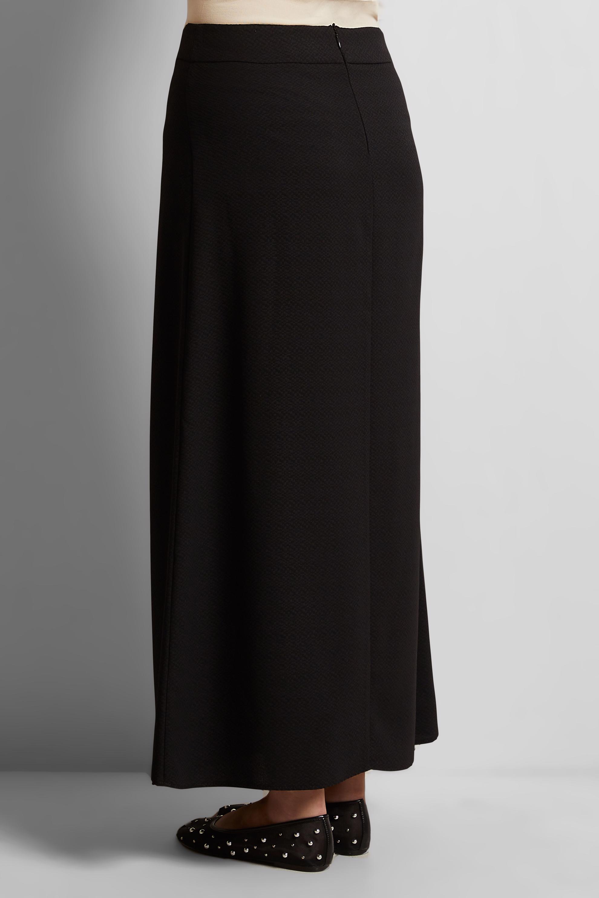 Tesettür giyim SİYAH DÜZ KESİM ETEK 60586