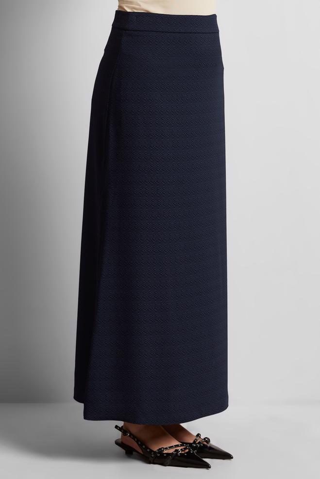 Hijab clothing NAVY BLUE STRAIGHT CUT SKIRT 60586 - ALVİNA