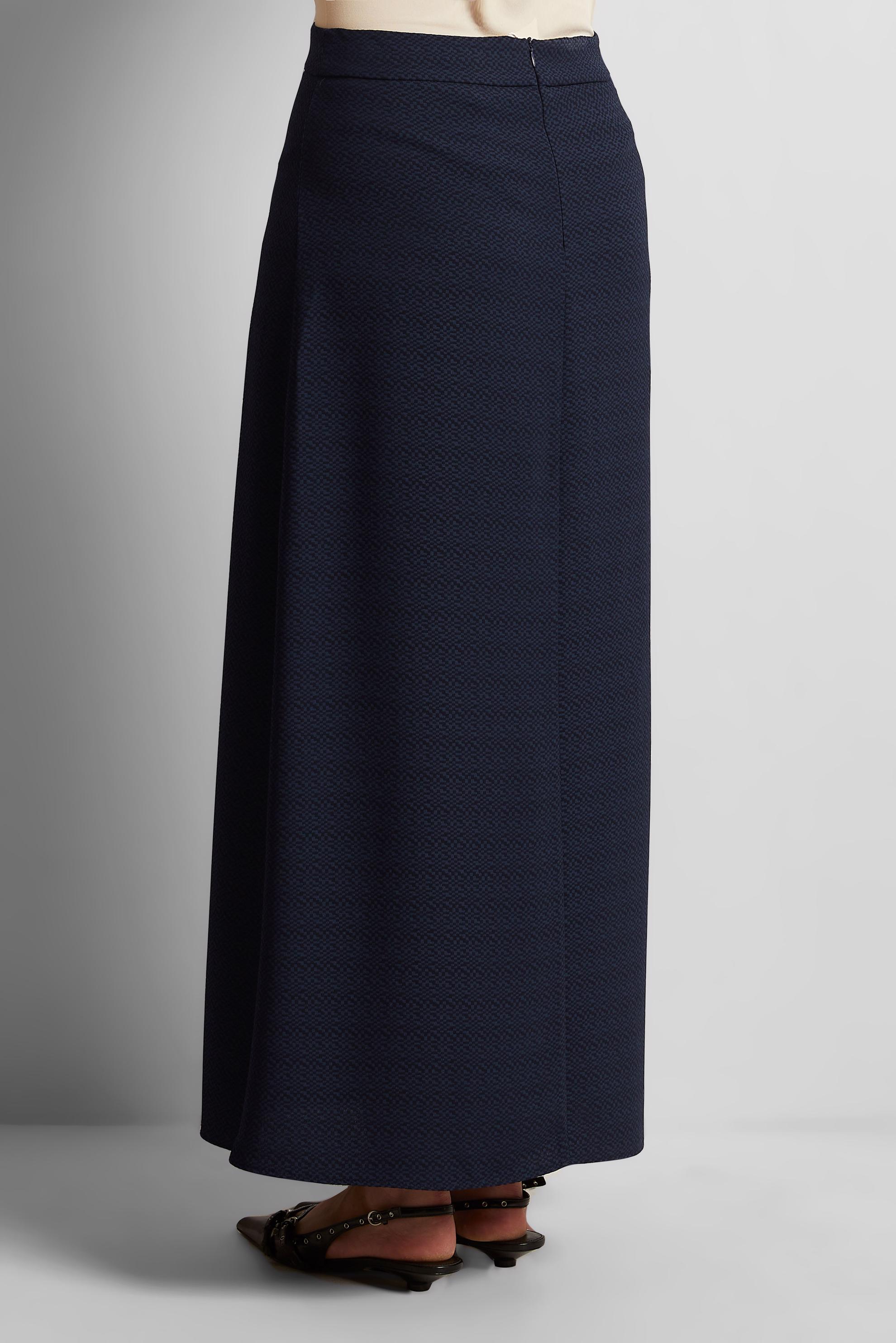 Tesettür giyim LACİVERT DÜZ KESİM ETEK 60586