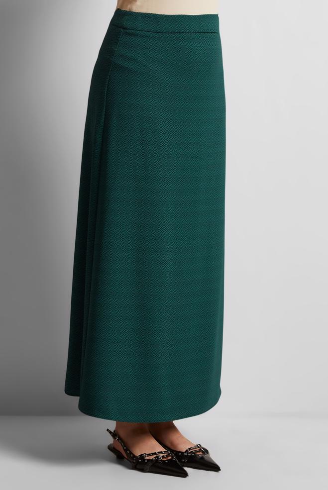 Hijab clothing GREEN STRAIGHT CUT SKIRT 60586 - ALVİNA