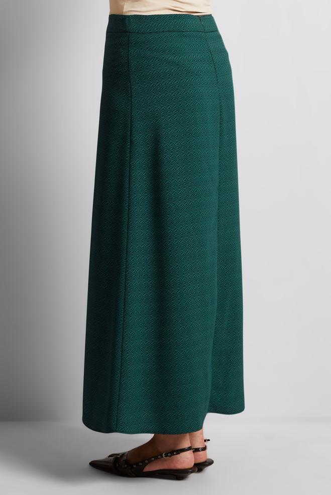 Hijab clothing GREEN STRAIGHT CUT SKIRT 60586 - ALVİNA