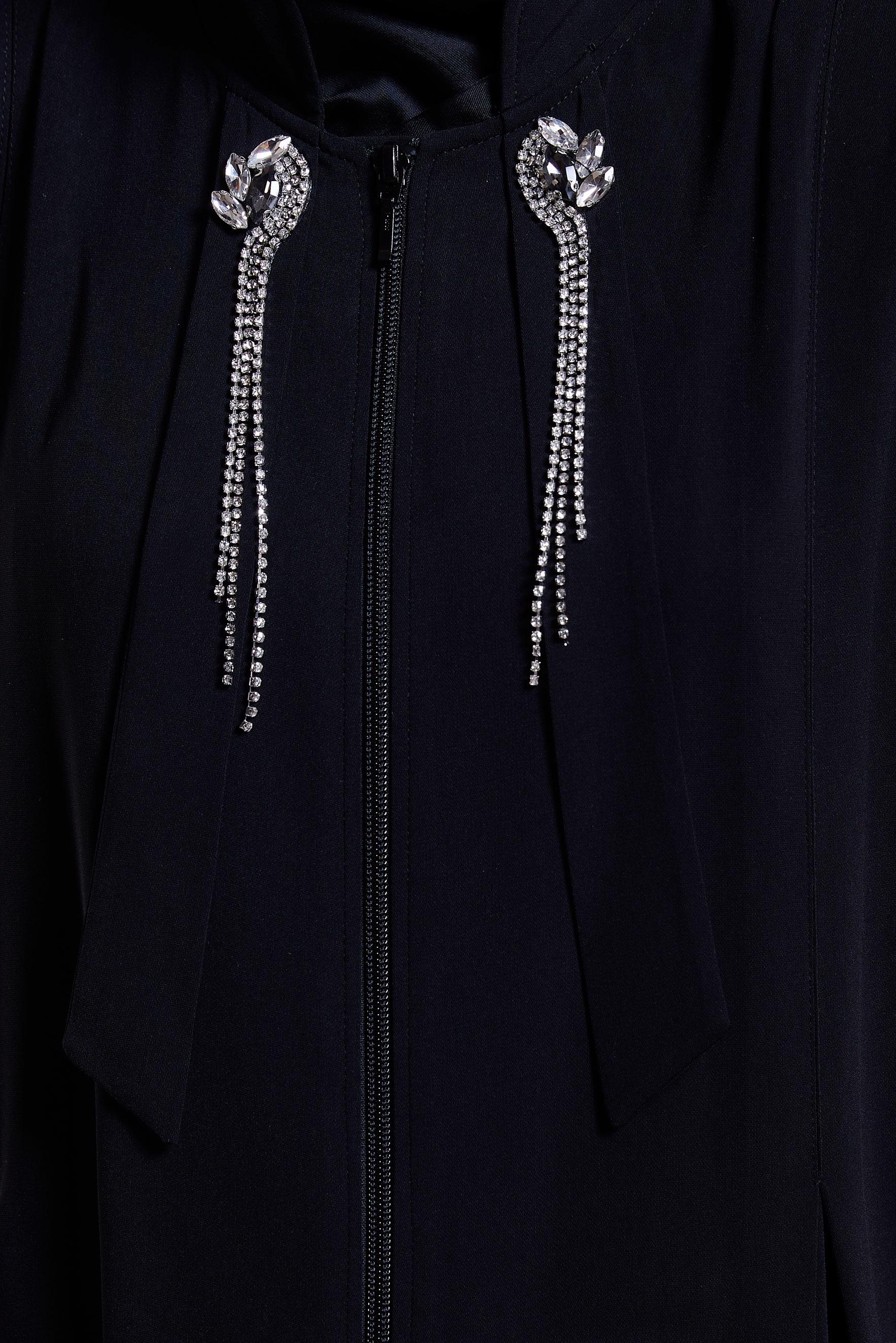 Vêtements hijab NOIR ABAYA DÉTAILLÉE DE GEMMES 80106