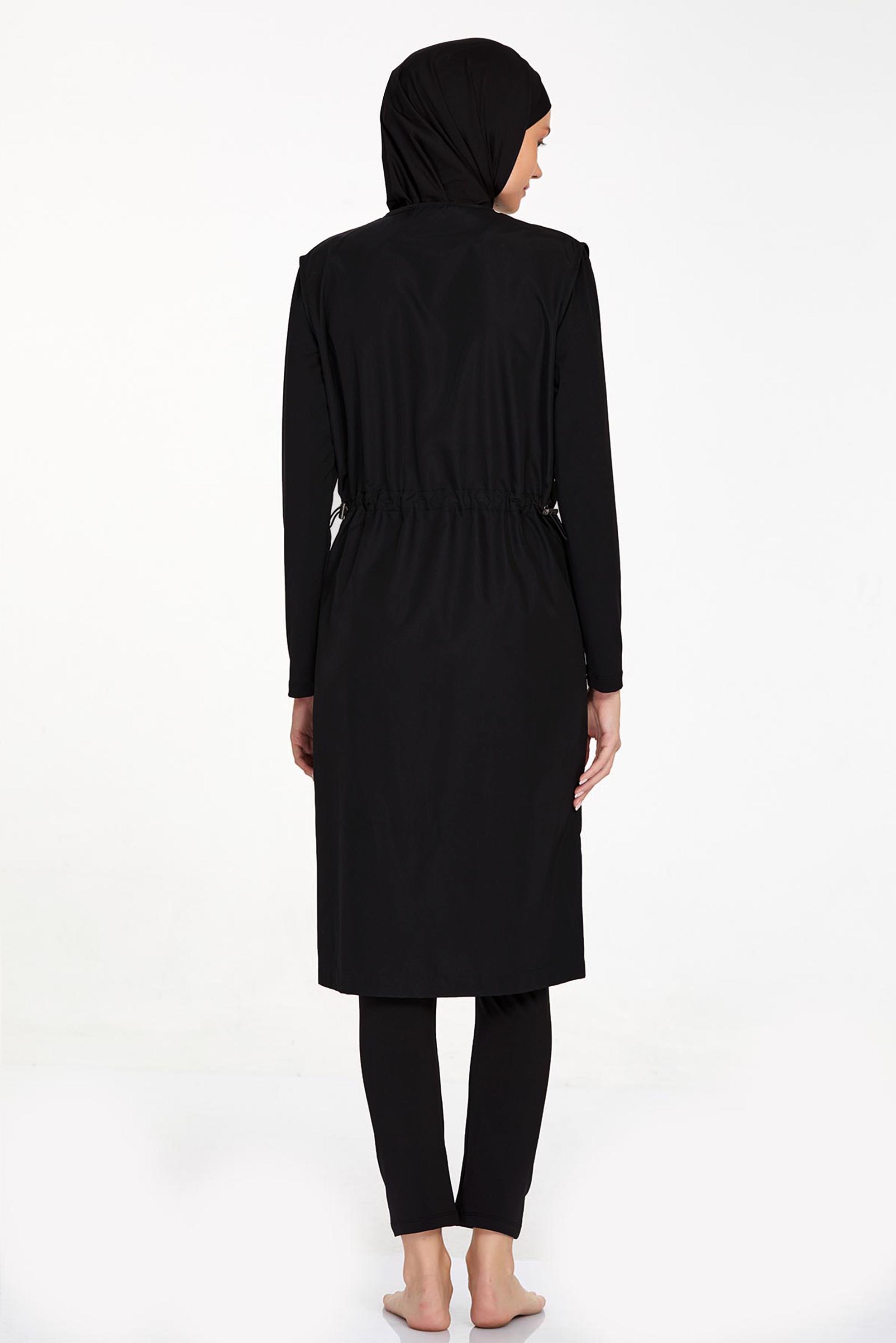 Tesettür giyim SİYAH FERMUARLI TESETTÜR MAYO 1250