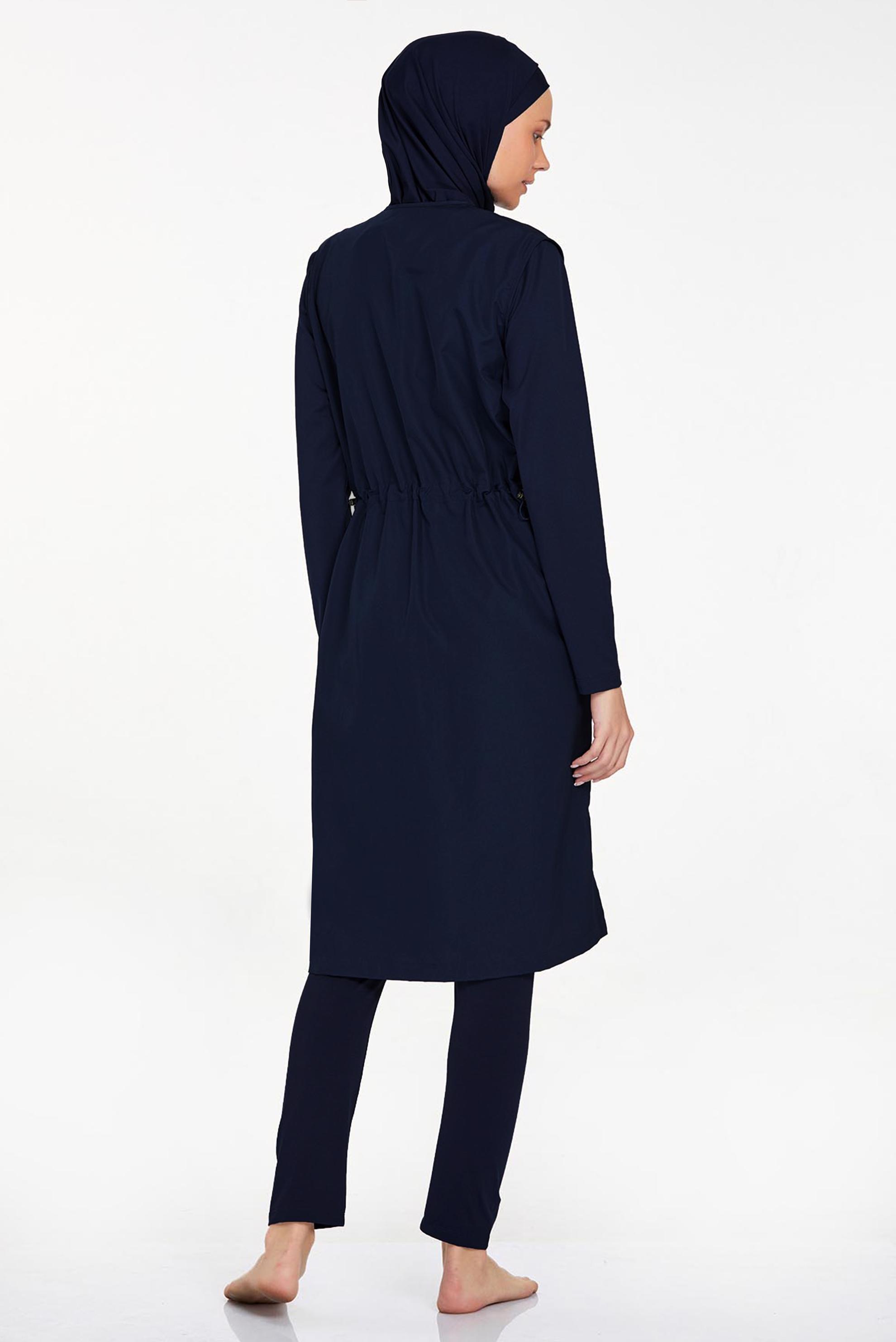 Tesettür giyim LACİVERT BÜYÜK BEDEN TESETTÜR MAYO 1250-1