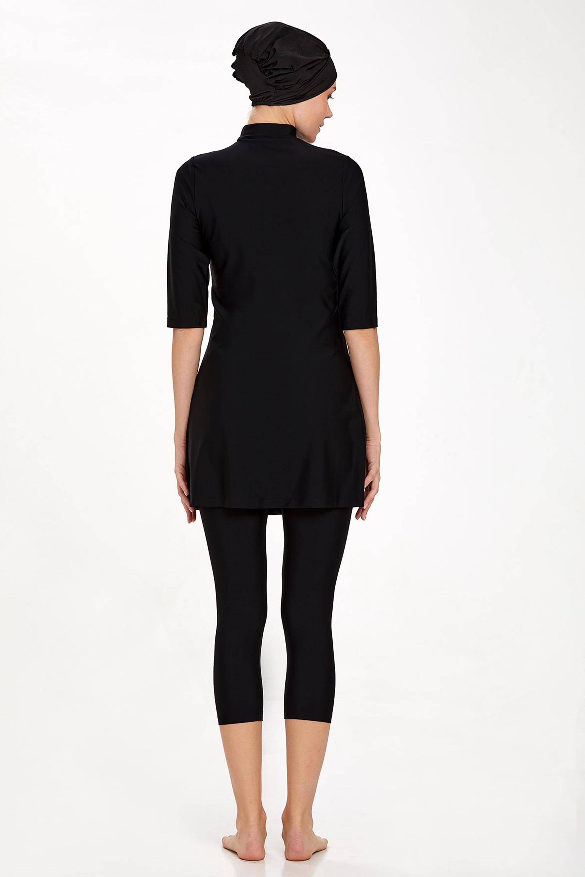 Tesettür giyim SİYAH TRUVAKAR KOL TESETTÜR MAYO 3400