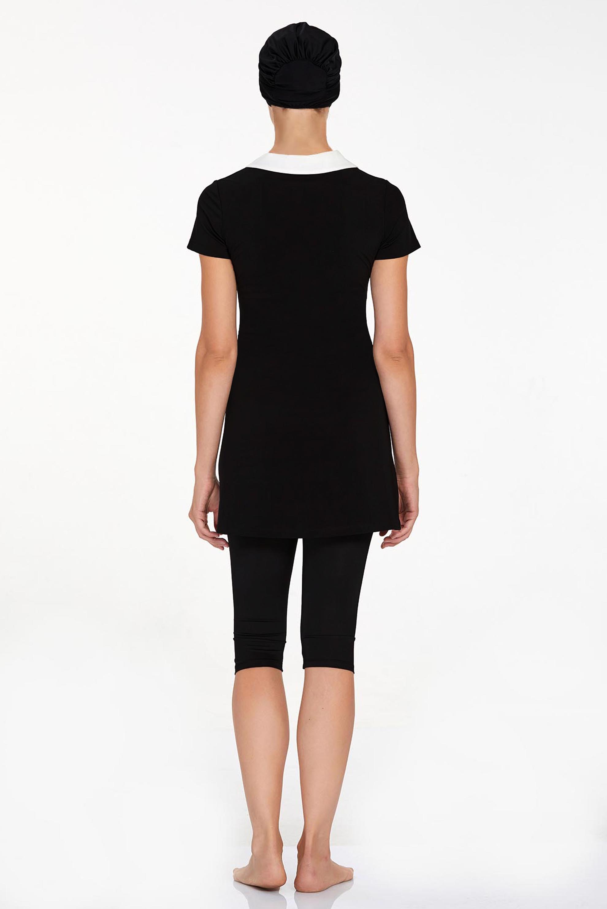 Tesettür giyim SİYAH KISA KOL TESETTÜR MAYO 3905