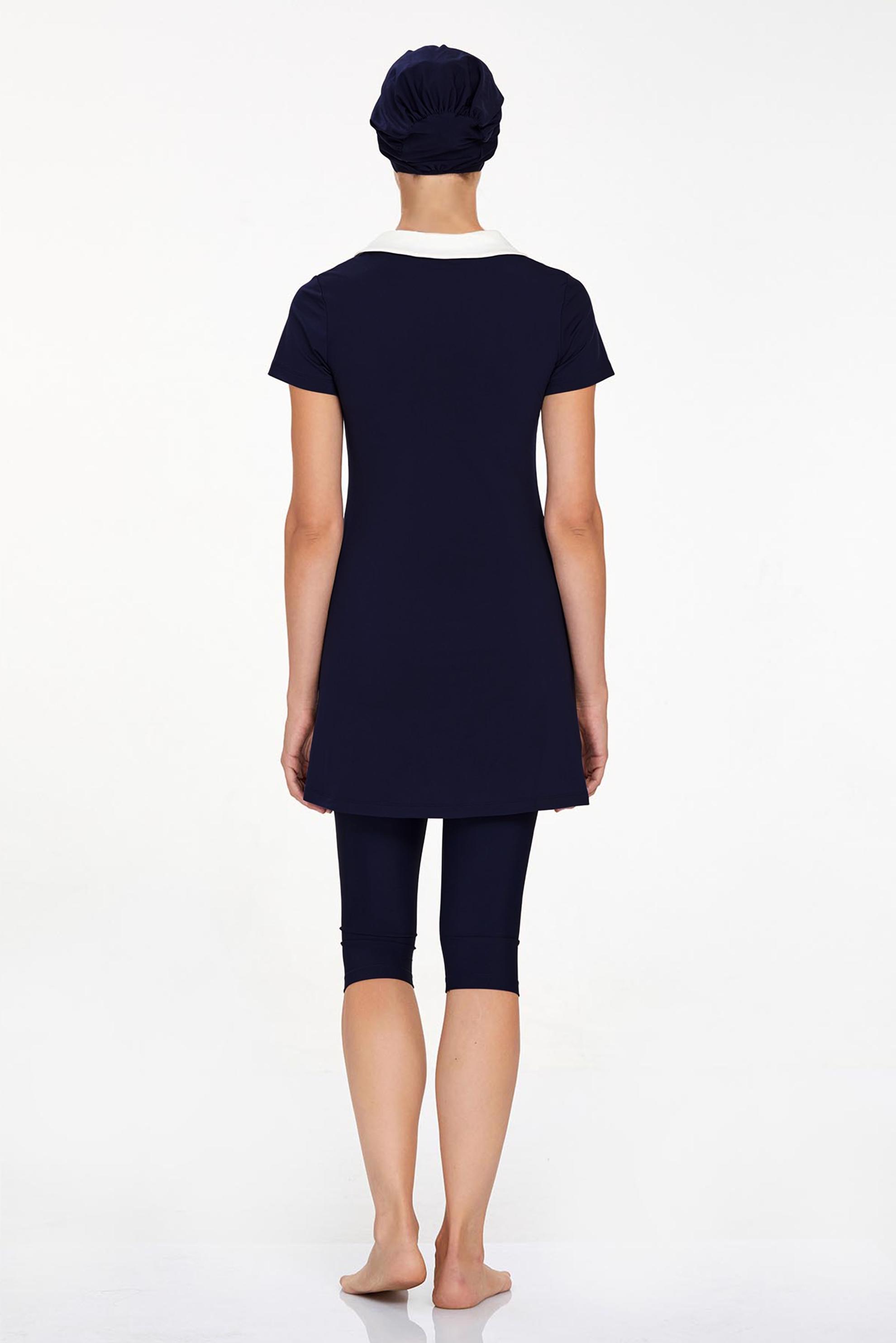 Tesettür giyim LACİVERT KISA KOL TESETTÜR MAYO 3905