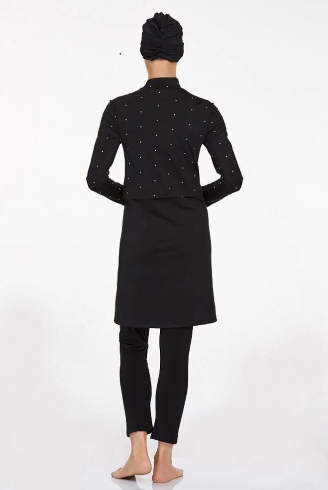 Vêtements hijab NOIR MAILLOT DE BAIN HIJAB ALVINA 4552 - ALVİNA