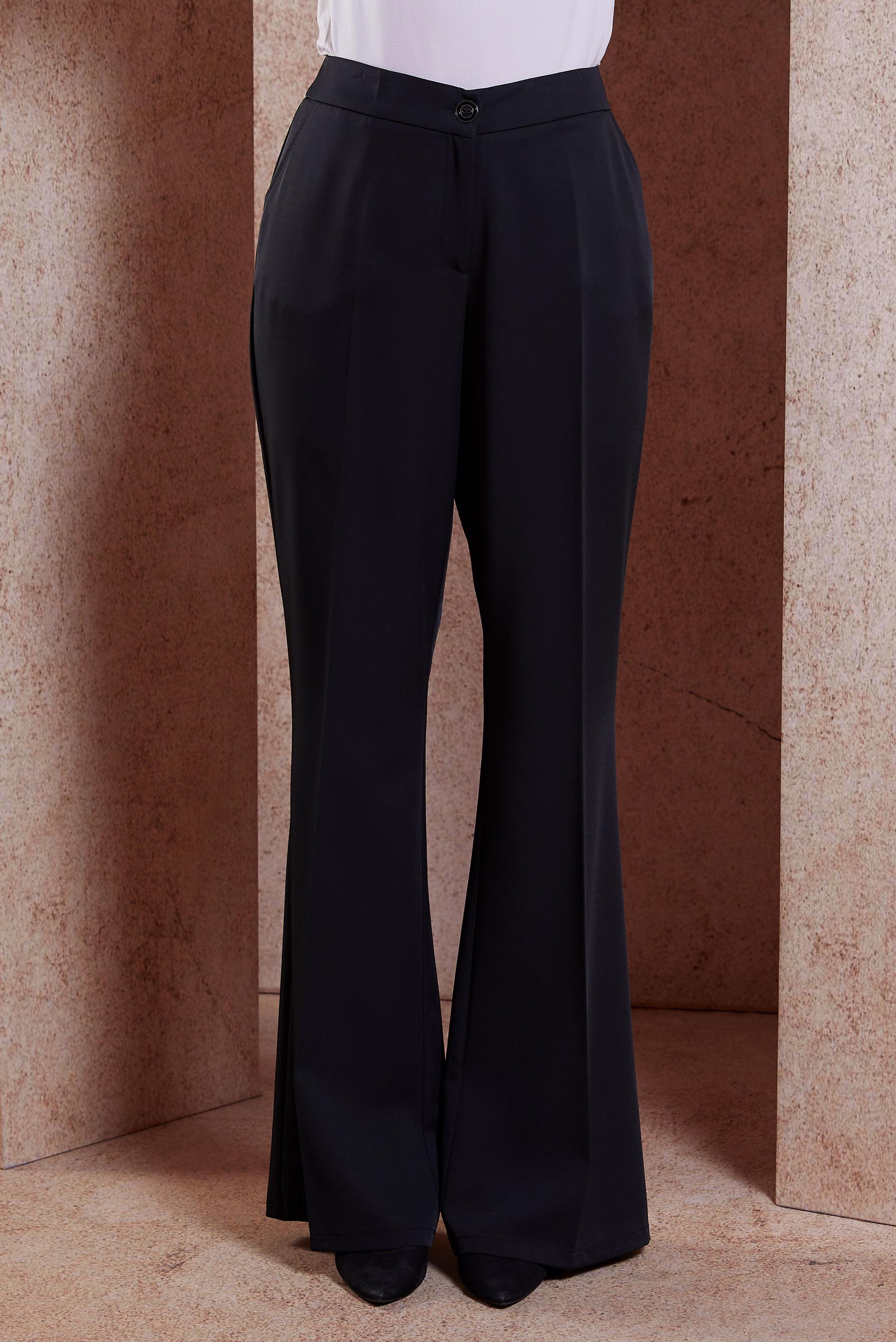 Tesettür giyim SİYAH İSPANYOL PAÇA PANTOLON 70545