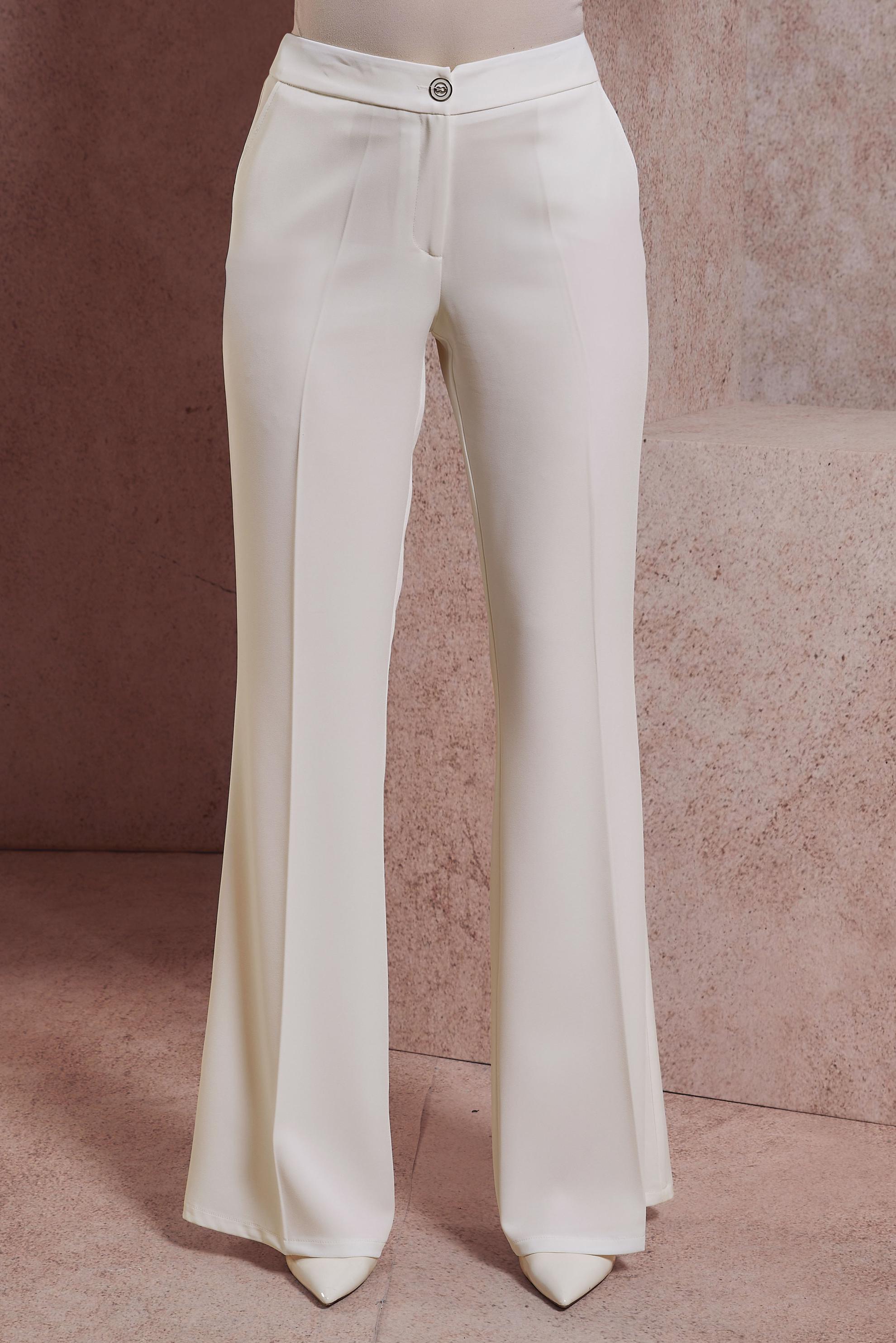 Tesettür giyim BEYAZ İSPANYOL PAÇA PANTOLON 70545