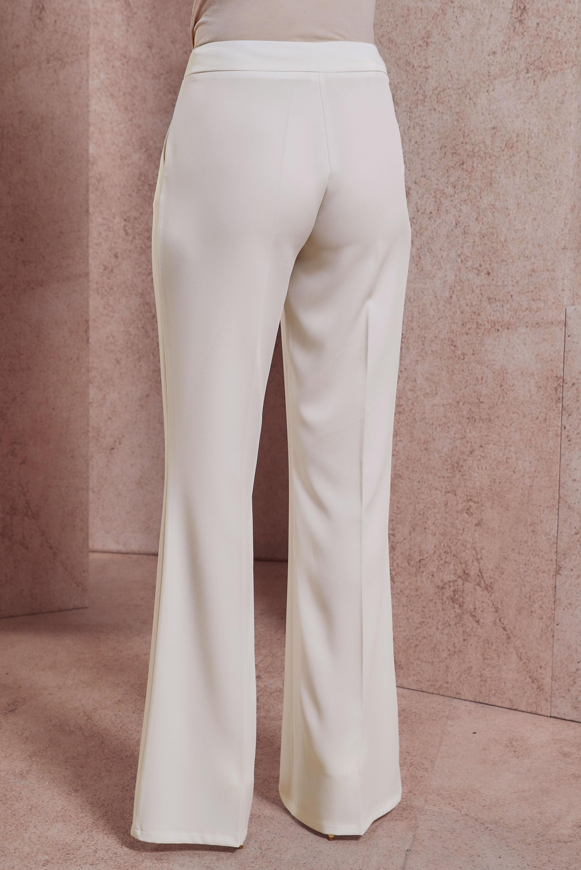 Tesettür giyim BEYAZ İSPANYOL PAÇA PANTOLON 70545