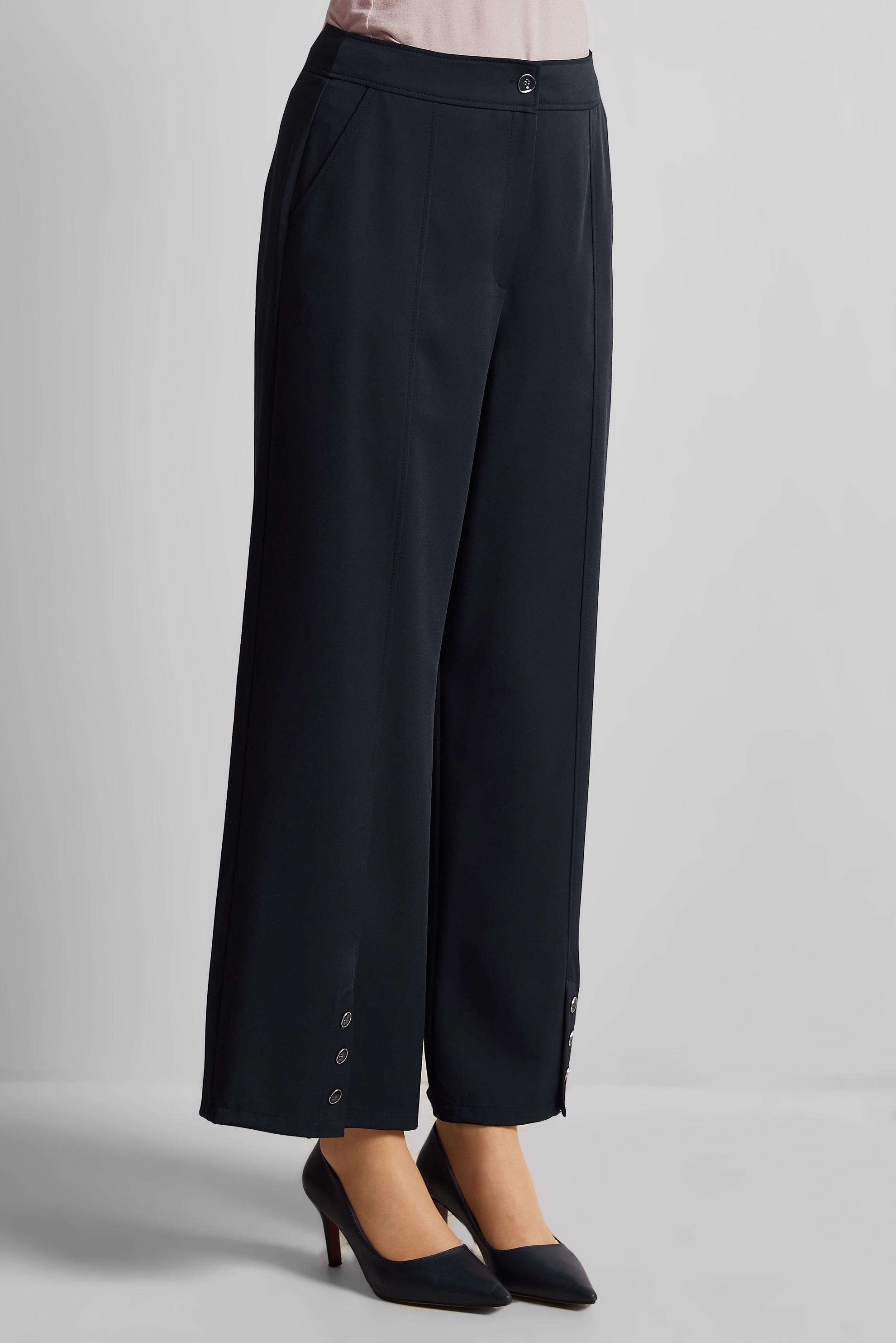 Tesettür giyim LACİVERT DÜĞME DETAYLI PANTOLON 70552