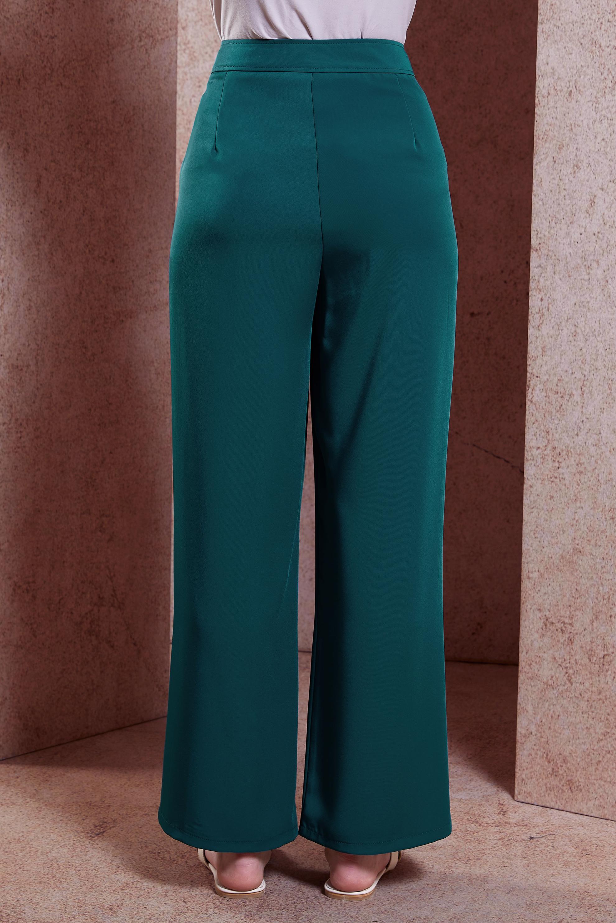 Tesettür giyim MAVİ DÜĞME DETAYLI PANTOLON 70552