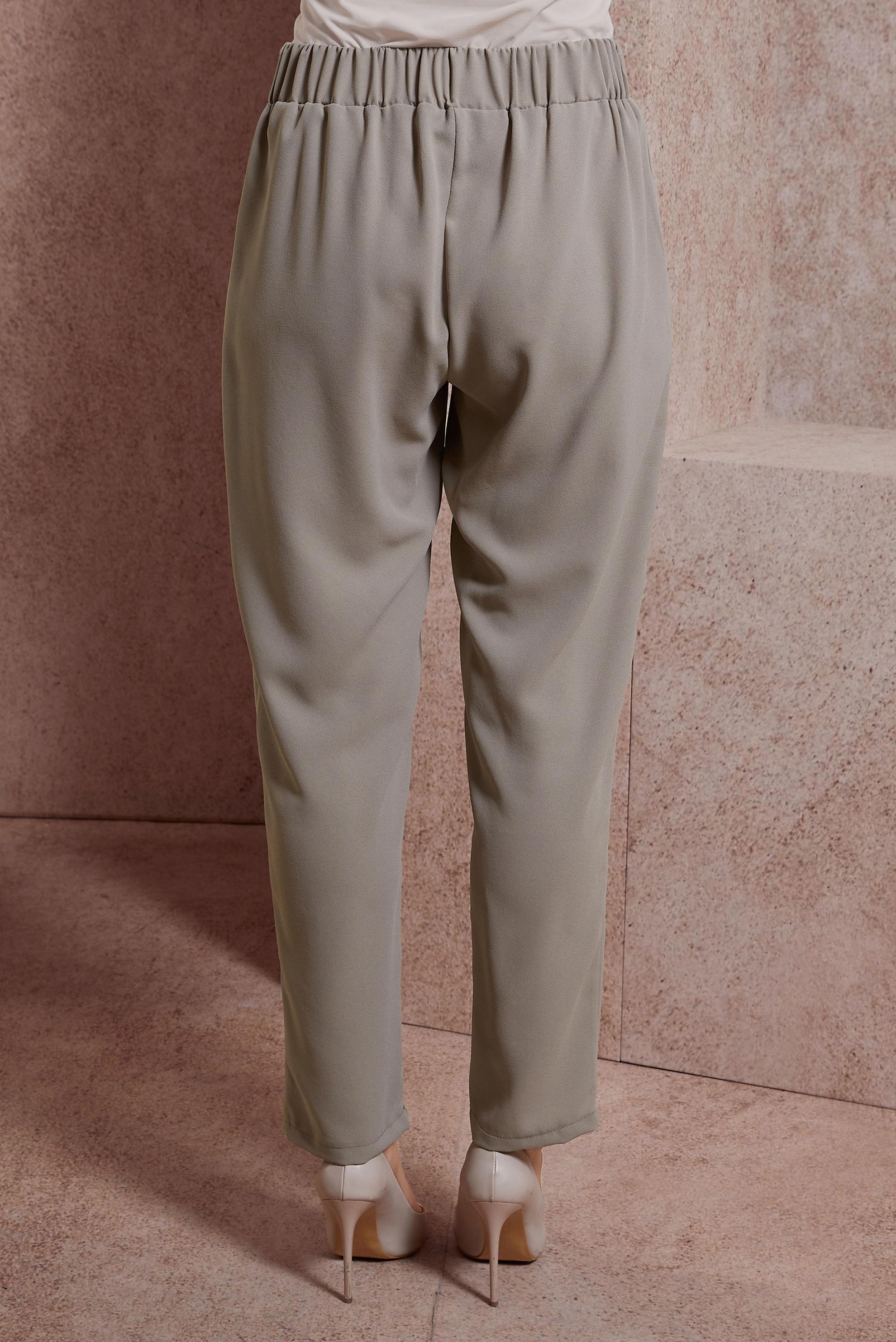 Tesettür giyim KUM KEMERLİ HAVUÇ KESİM PANTOLON 70560