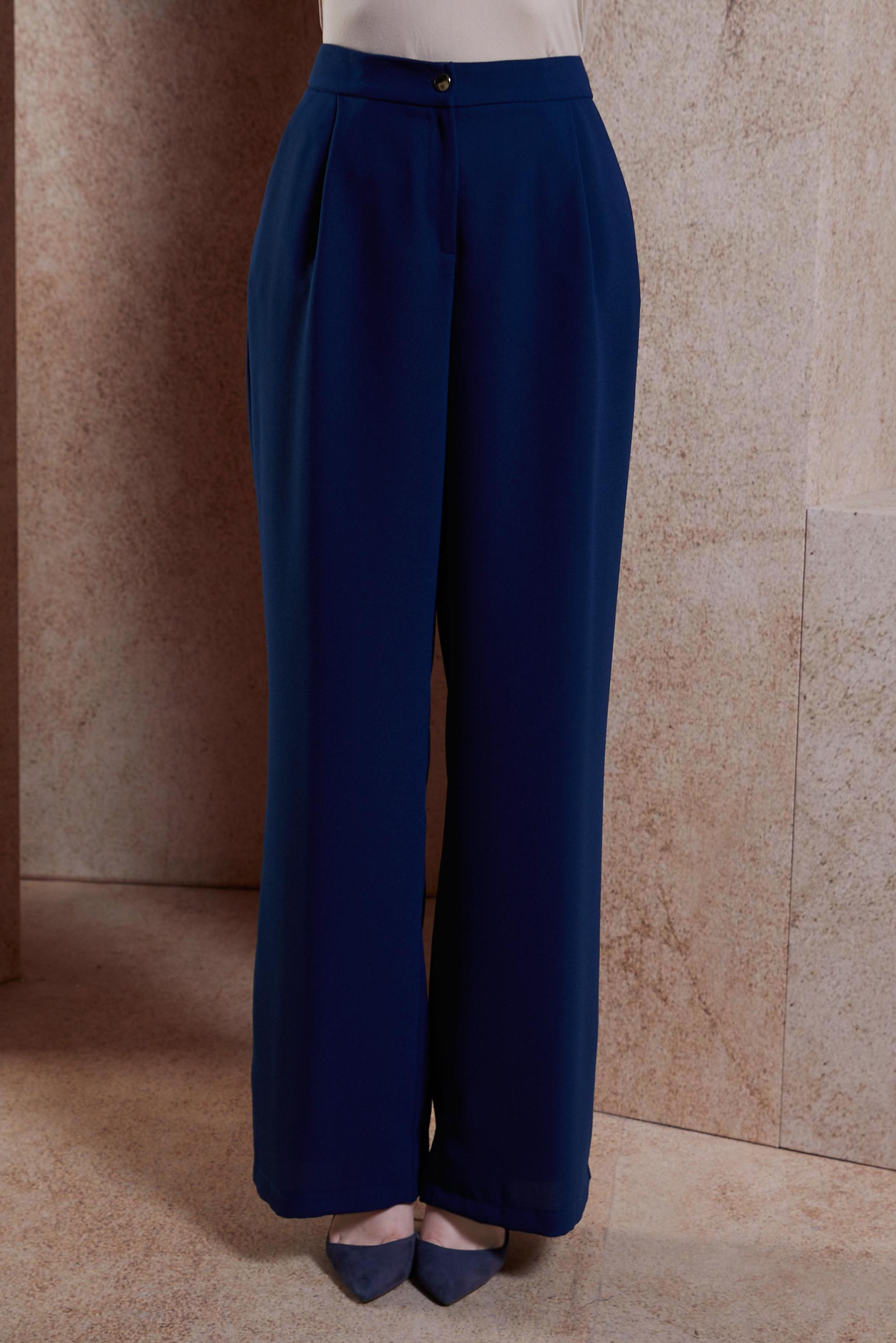 Tesettür giyim LACİVERT GENİŞ PAÇA PANTOLON 70604