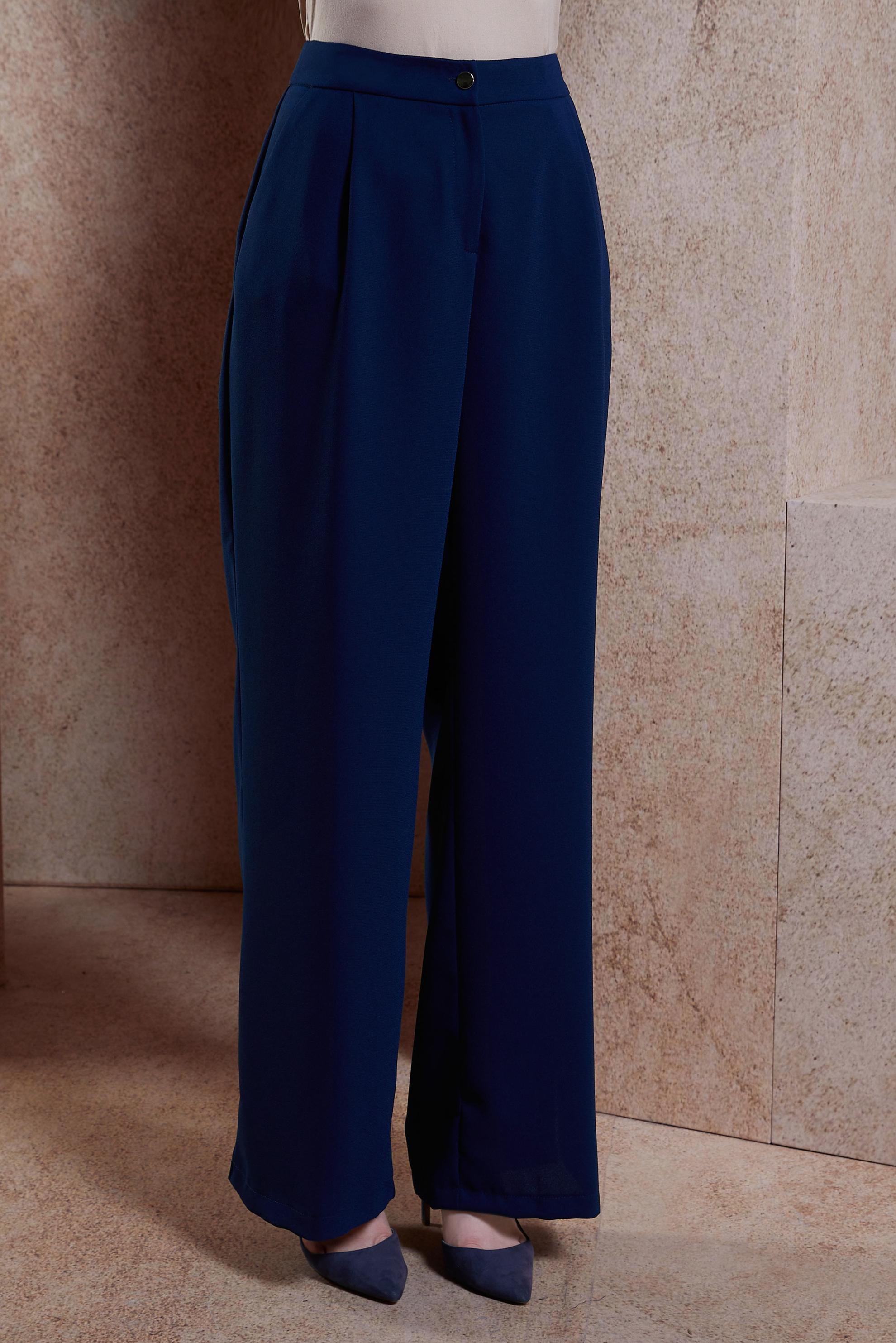 Tesettür giyim LACİVERT GENİŞ PAÇA PANTOLON 70604