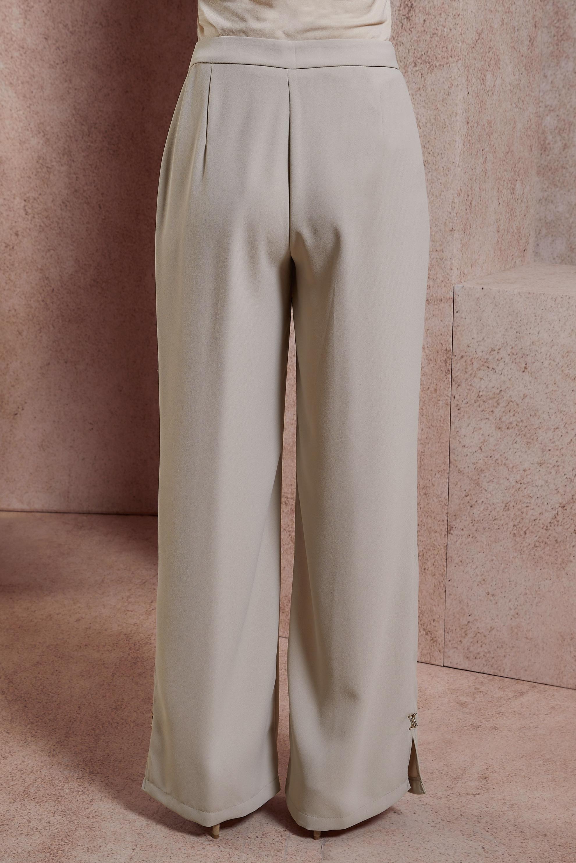 Tesettür giyim BEJ GENİŞ PAÇA PANTOLON 70604