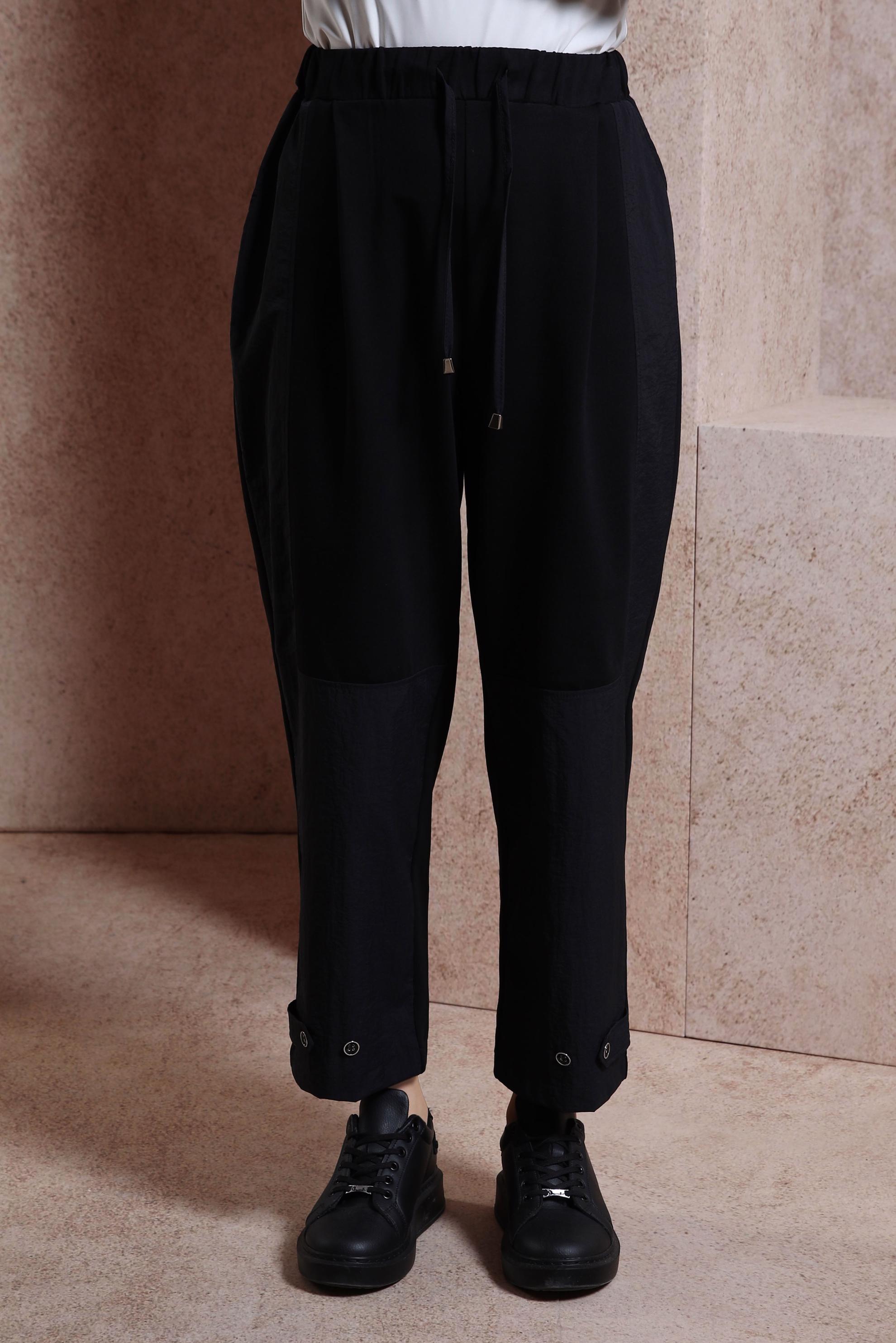 Tesettür giyim SİYAH HAVUÇ KESİM PANTOLON 70700