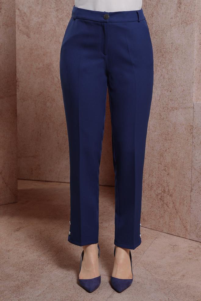 Tesettür giyim  DÜĞME DETAYLI PANTOLON 70703 - ALVİNA