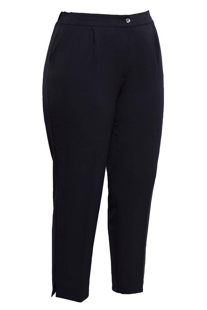 Tesettür giyim SİYAH YÜKSEK BEL BÜYÜK BEDEN PANTOLON 70705 - ALVİNA