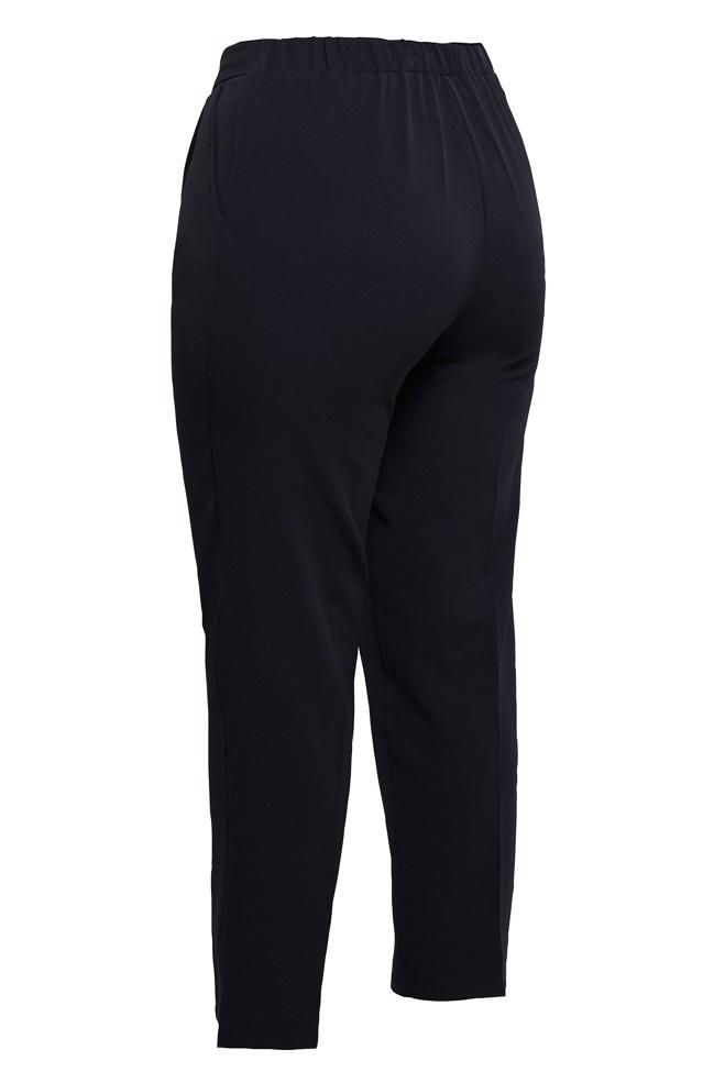 Tesettür giyim SİYAH YÜKSEK BEL BÜYÜK BEDEN PANTOLON 70705 - ALVİNA