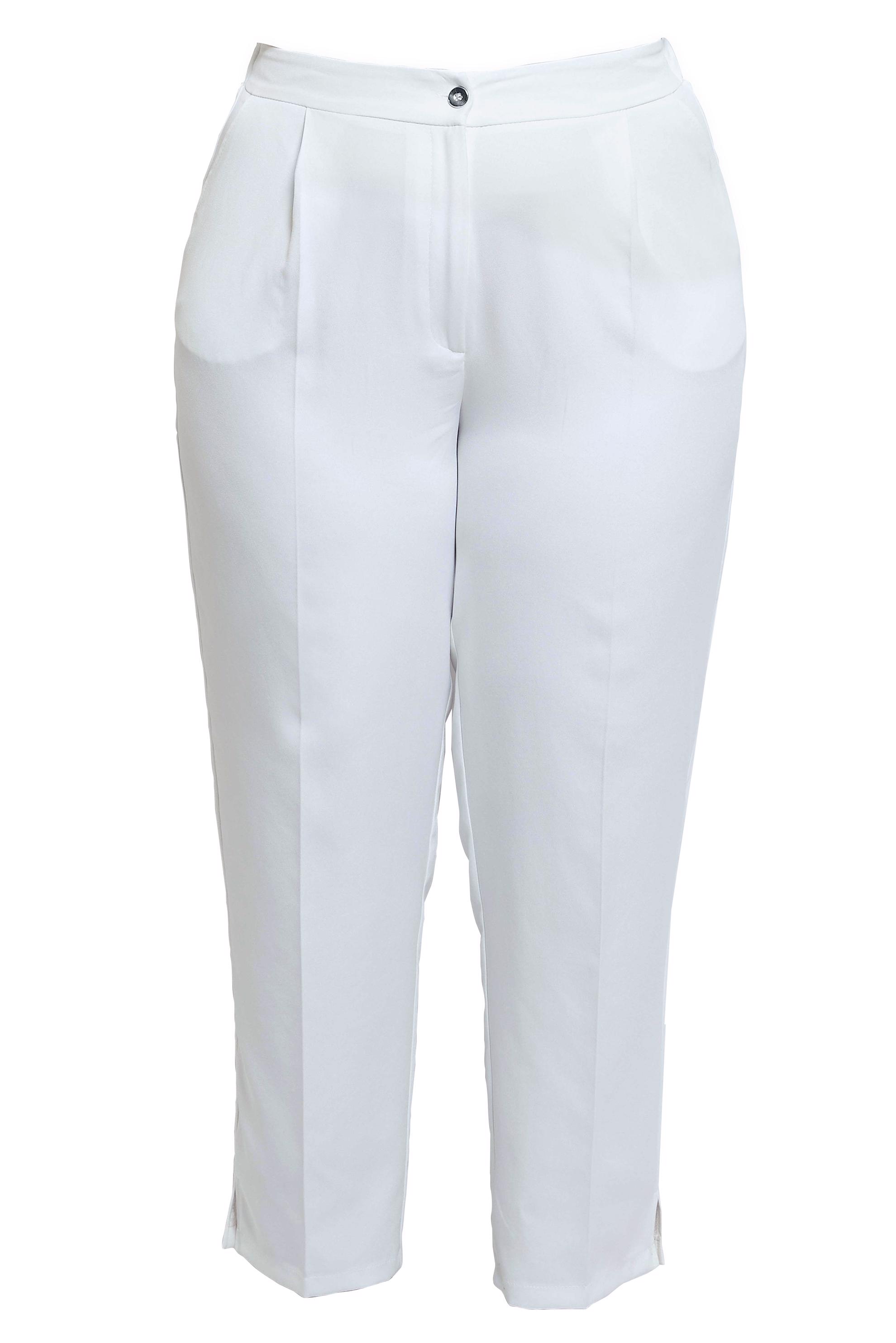 Vêtements hijab BLANC PANTALON TAILLE HAUTE GRANDE TAILLE 70705