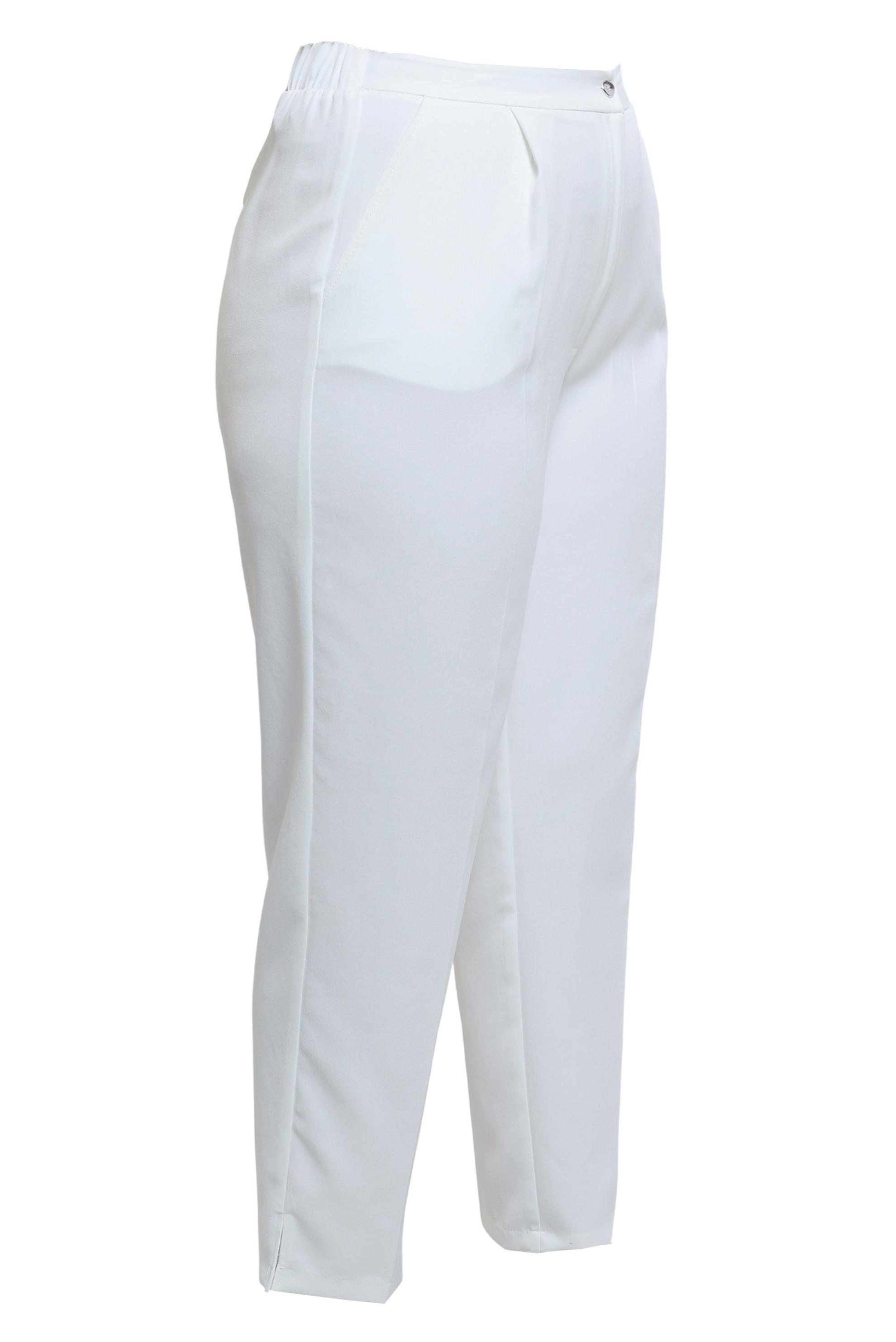 Vêtements hijab BLANC PANTALON TAILLE HAUTE GRANDE TAILLE 70705
