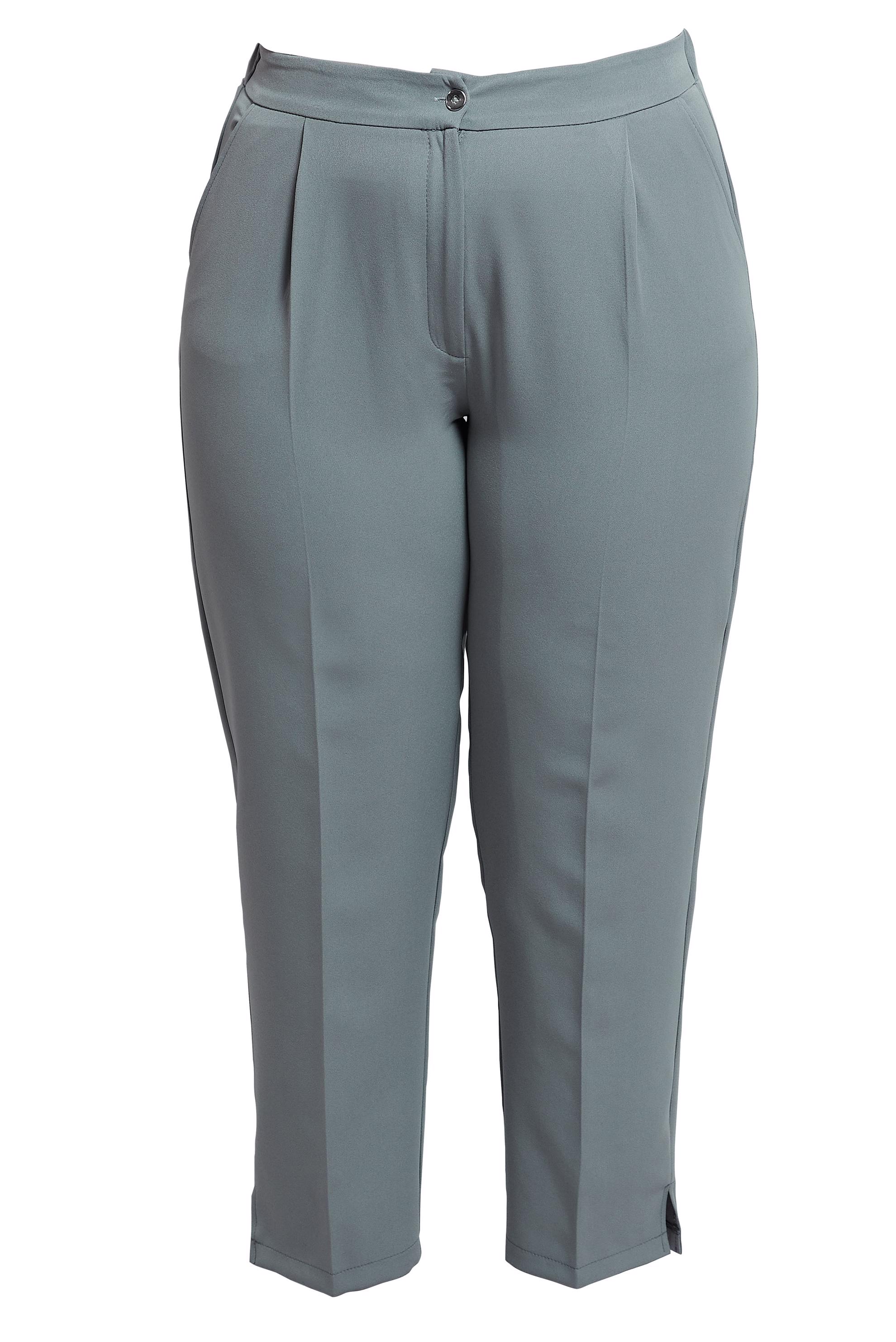 Vêtements hijab GRIS PANTALON TAILLE HAUTE GRANDE TAILLE 70705