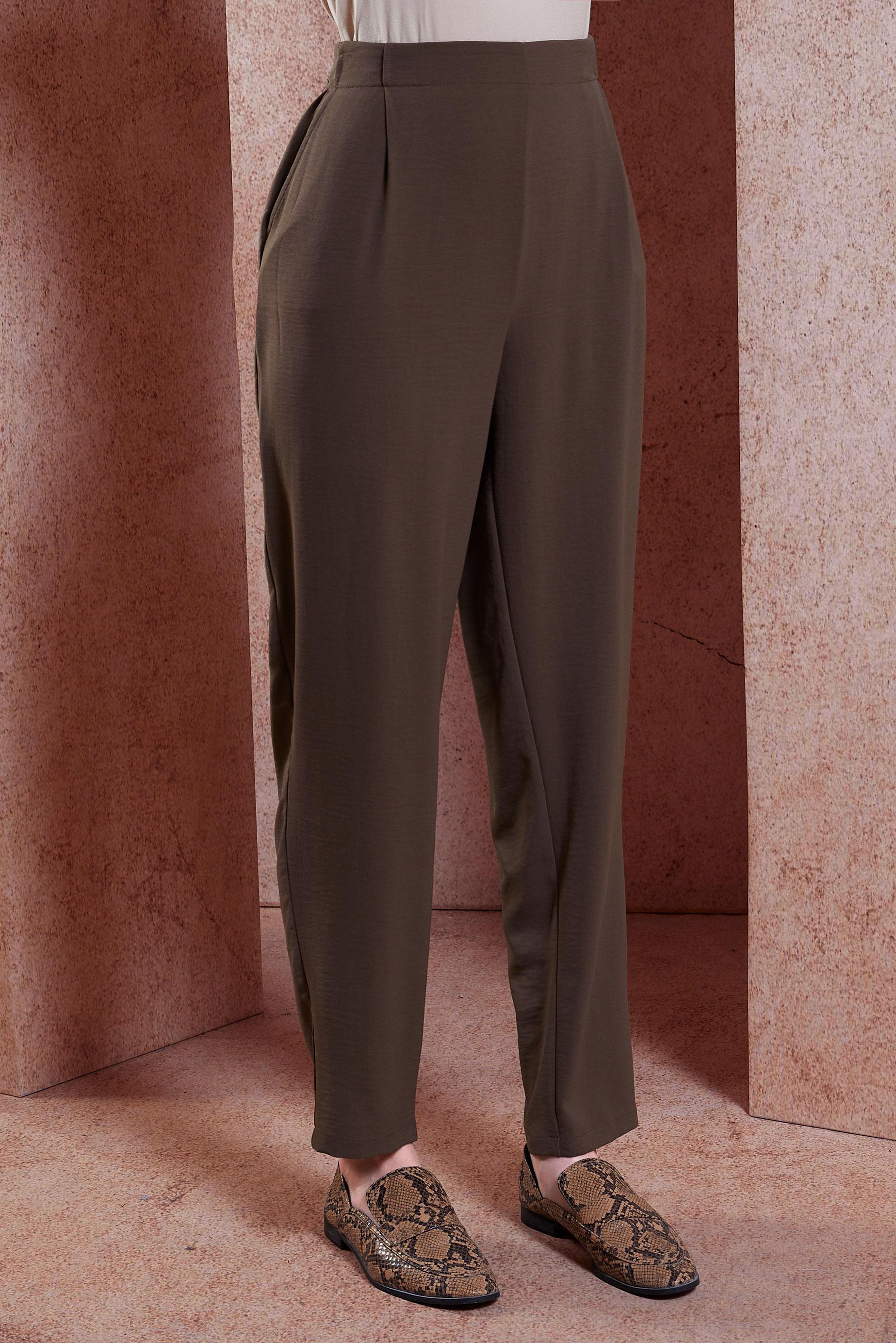 Tesettür giyim KAHVE HAVUÇ KESİM PANTOLON 70707