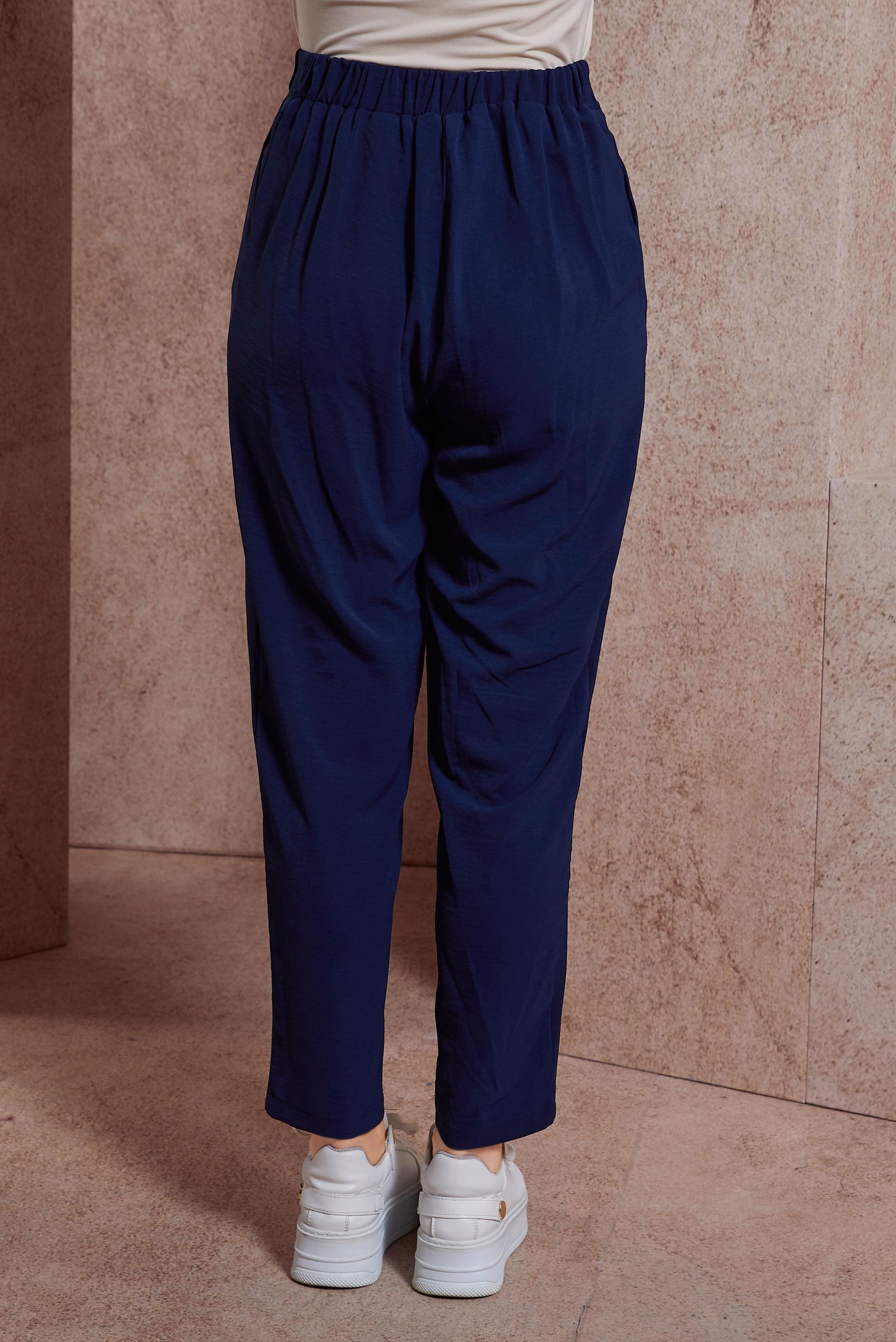 Tesettür giyim LACİVERT HAVUÇ KESİM PANTOLON 70707