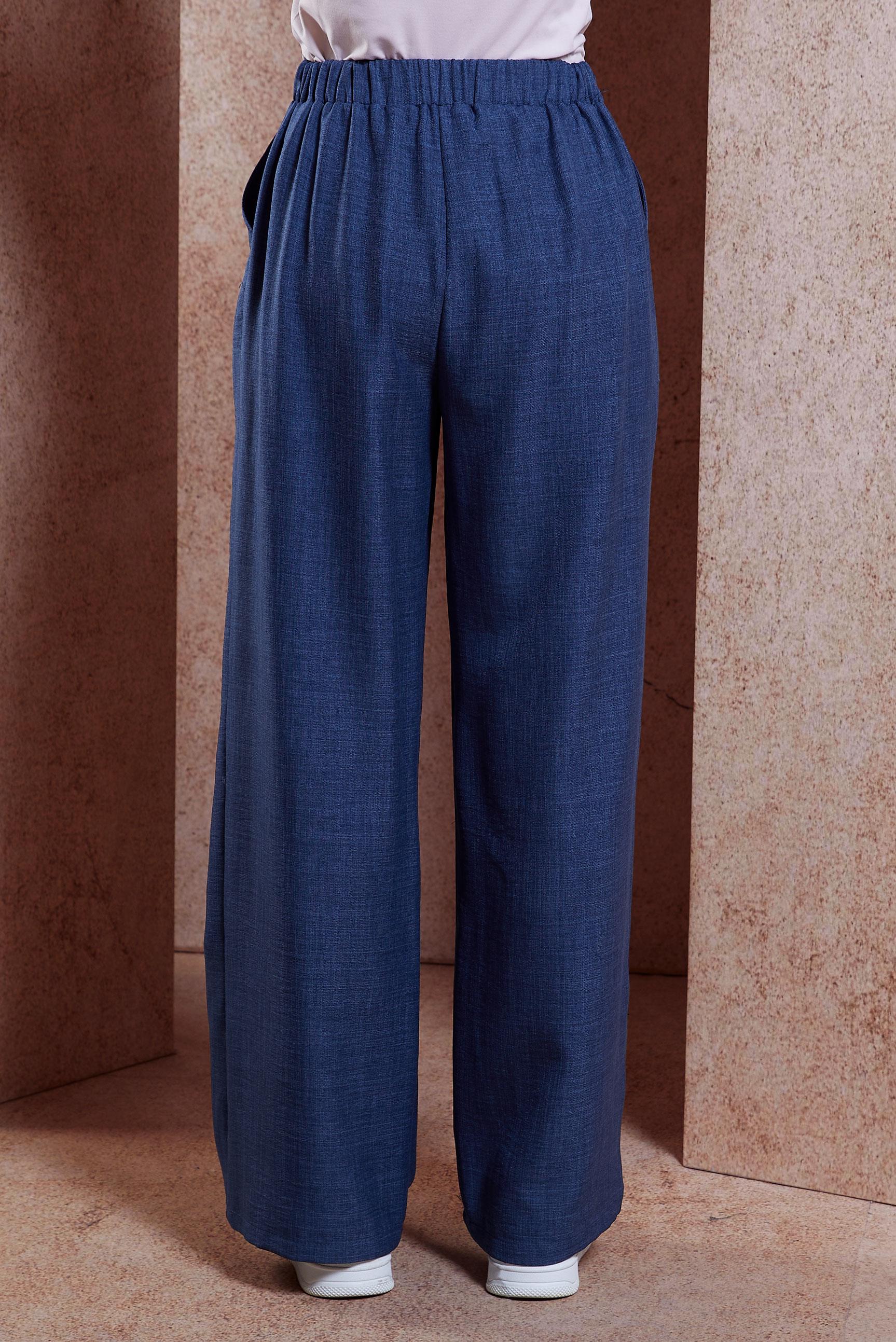 Tesettür giyim LACİVERT GENİŞ PAÇA PANTOLON 70708