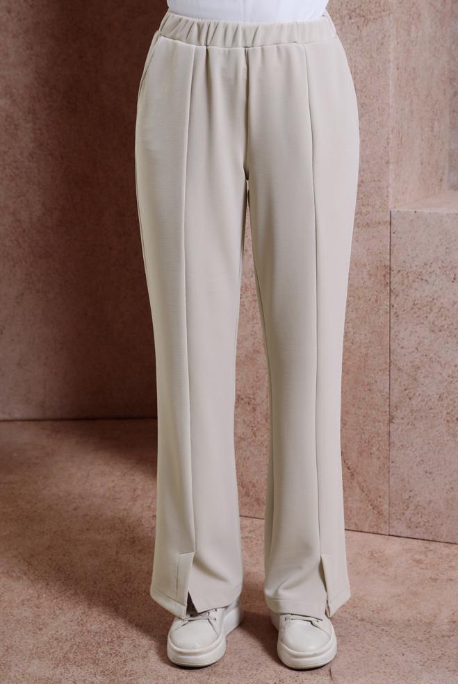 Tesettür giyim  YIRTMAÇ DETAYLI PANTOLON 70710 - ALVİNA