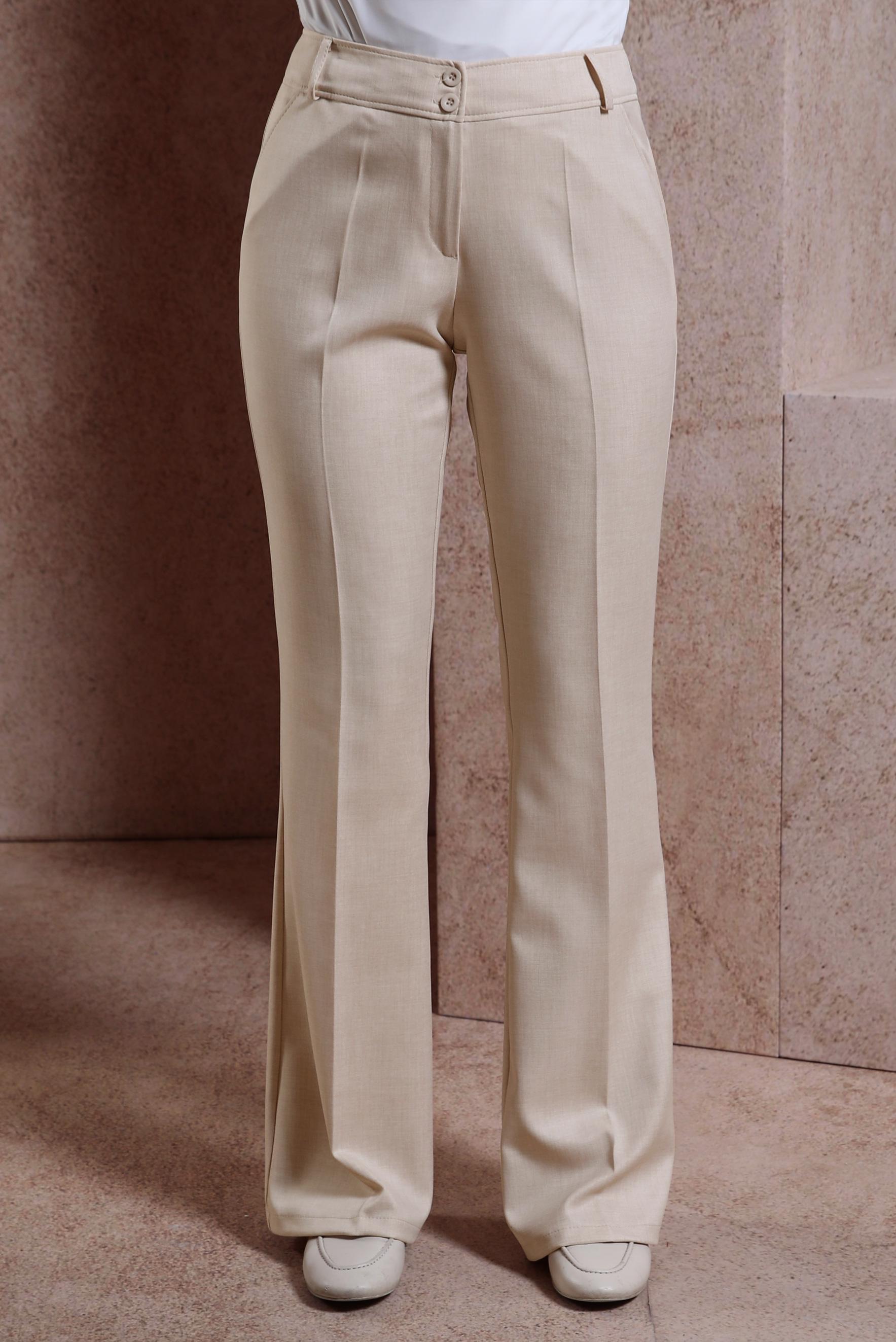 Tesettür giyim BEJ İSPANYOL PAÇA PANTOLON 70711