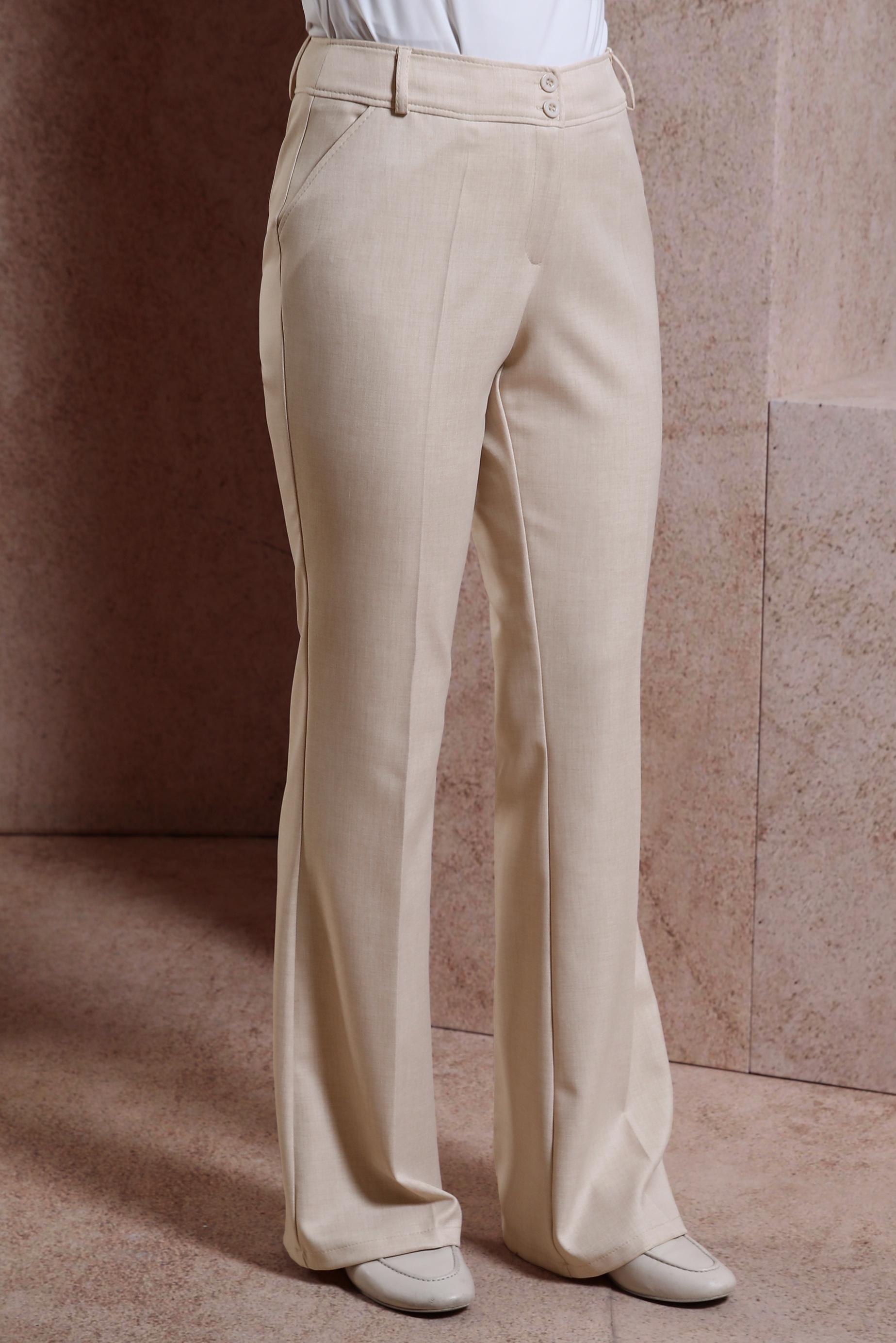 Tesettür giyim BEJ İSPANYOL PAÇA PANTOLON 70711