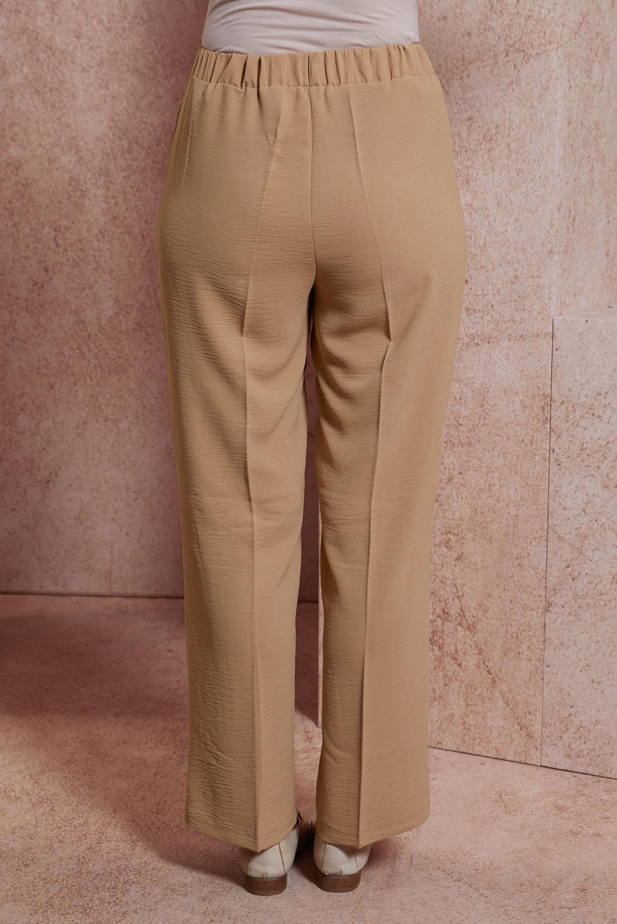 Tesettür giyim KAHVE BELİ LASTİKLİ PANTOLON 70712