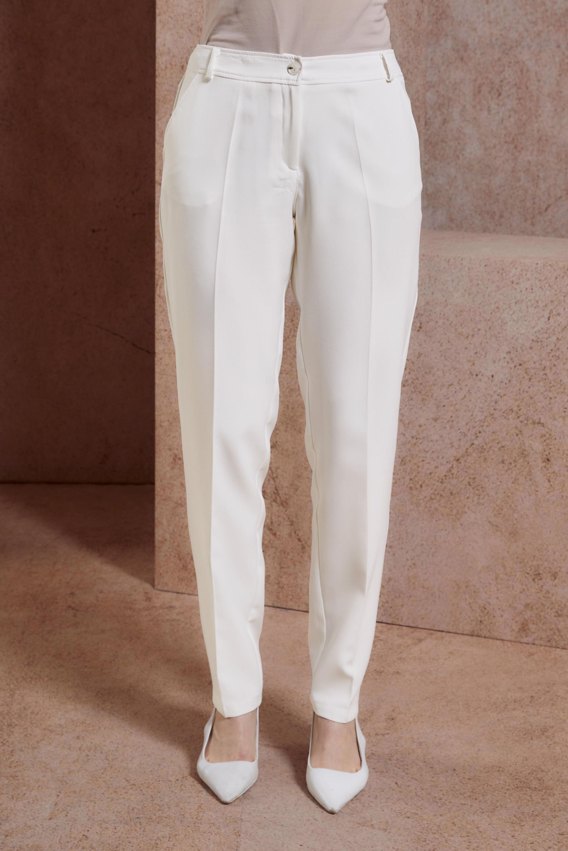 Tesettür giyim BEYAZ YÜKSEL BEL PANTOLON 70713