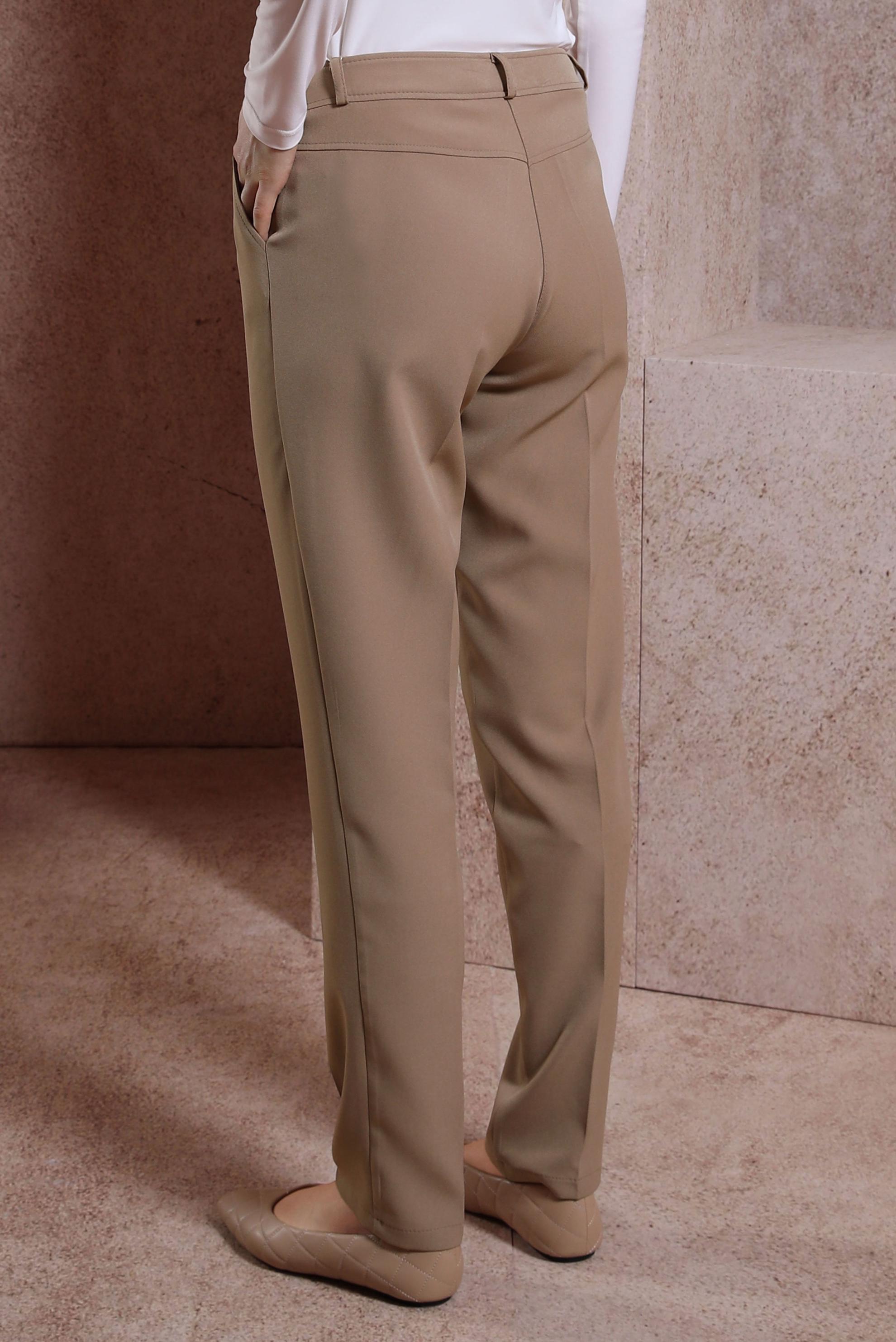 Tesettür giyim KAHVE YÜKSEL BEL PANTOLON 70713