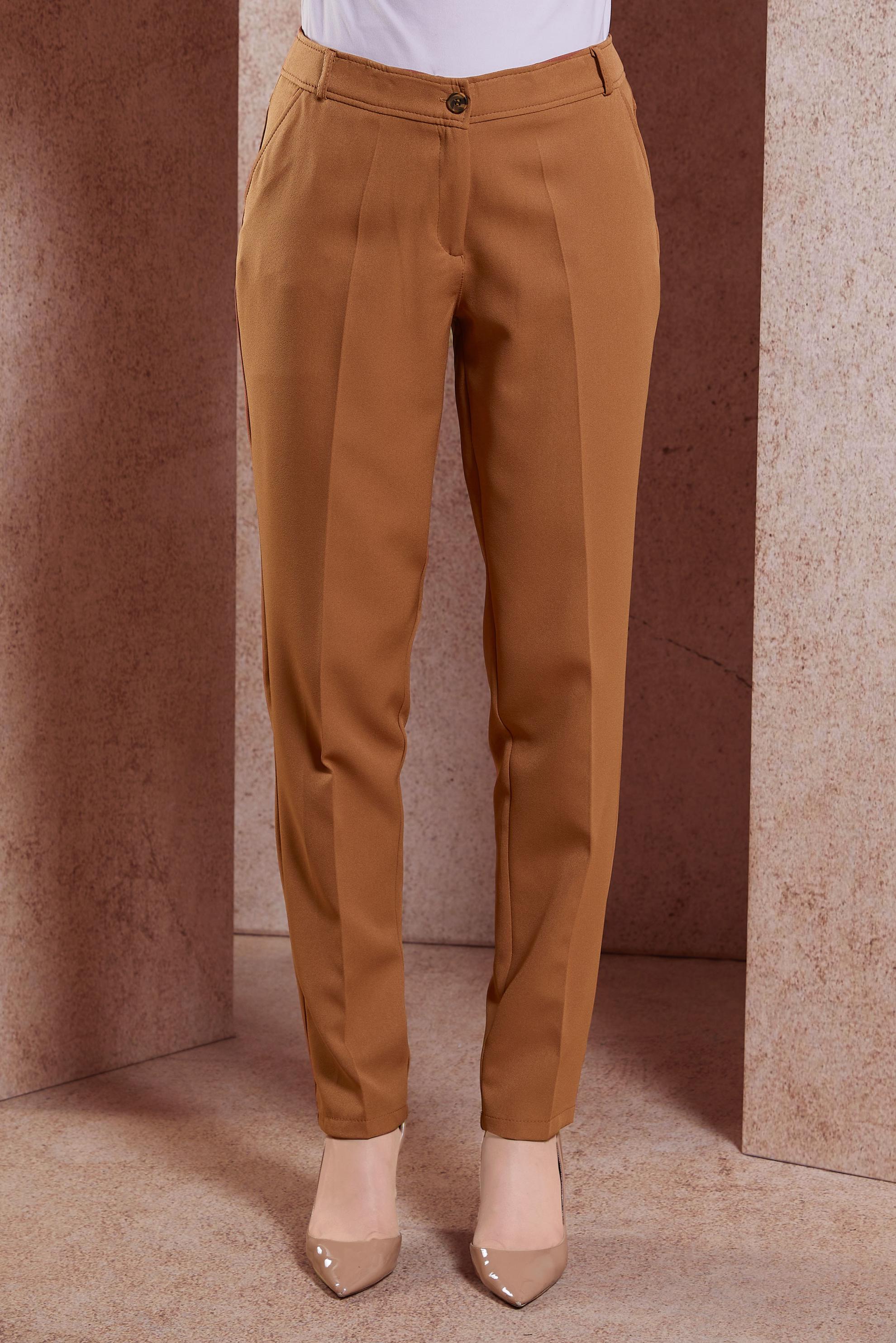 Tesettür giyim TABA YÜKSEL BEL PANTOLON 70713