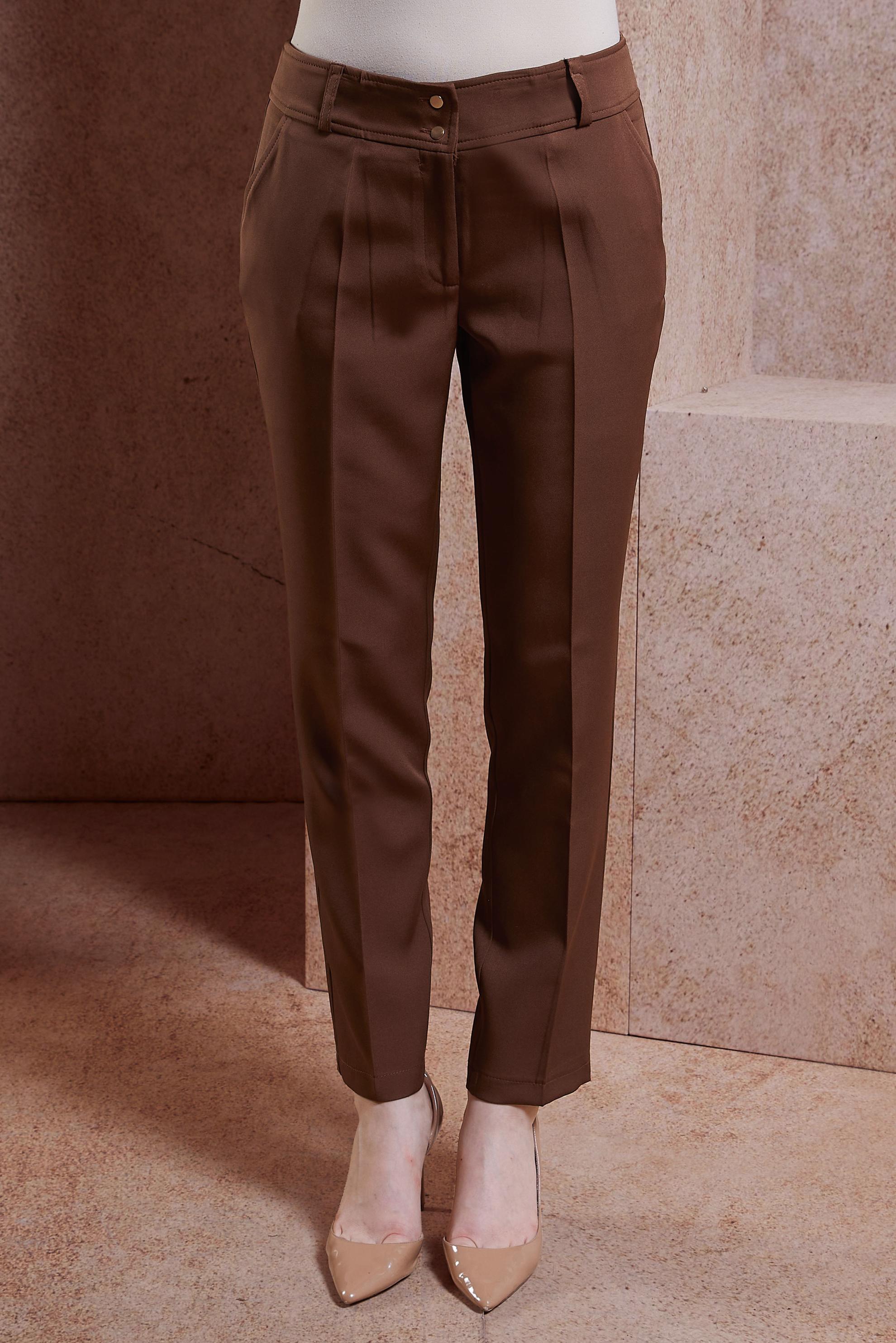 Tesettür giyim KAHVE YÜKSEK BEL PANTOLON 70714